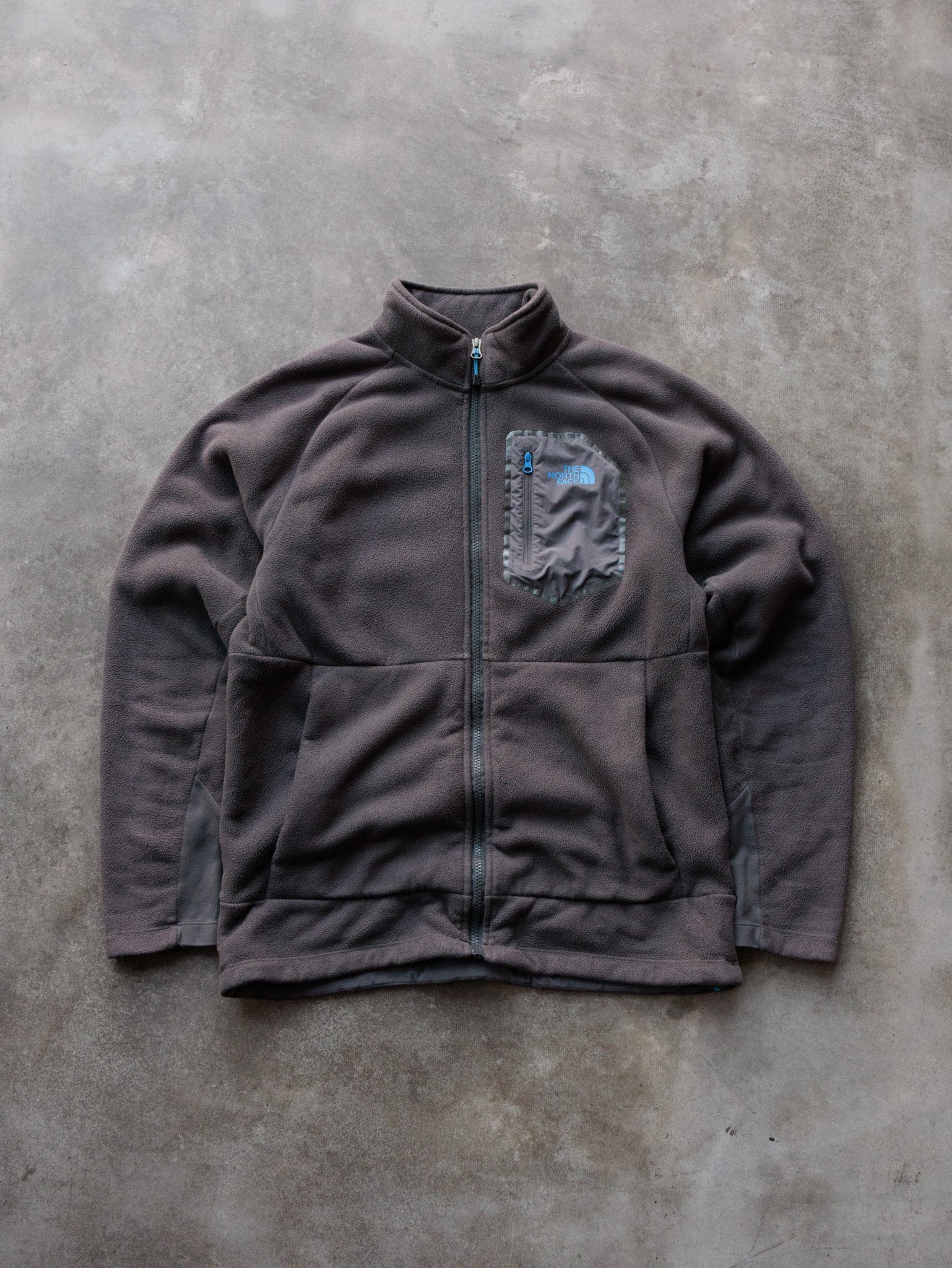 Vintage Grey The North Face Full Zip Fleece Jacket (-)