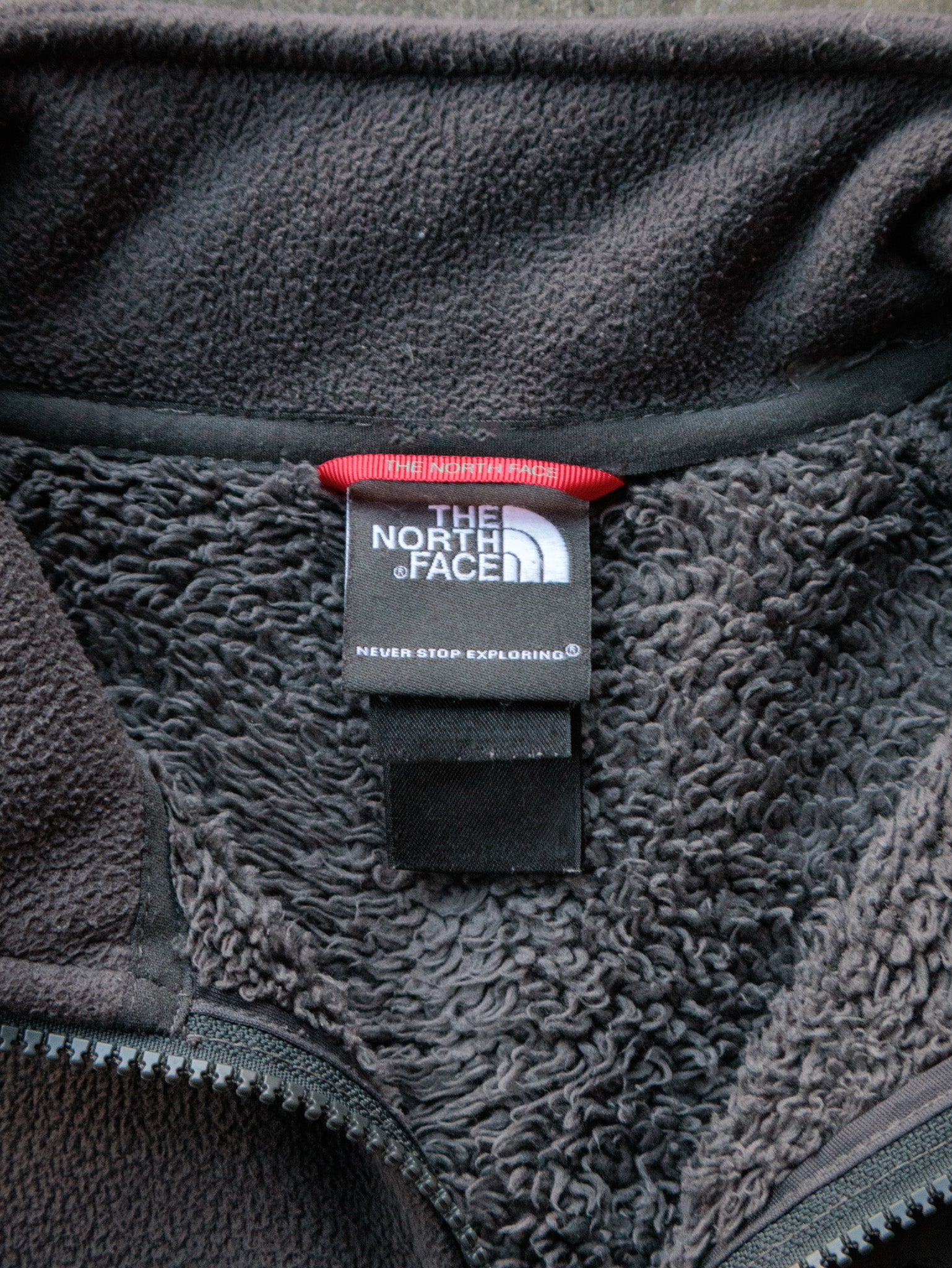 Vintage Grey The North Face Full Zip Fleece Jacket (-)