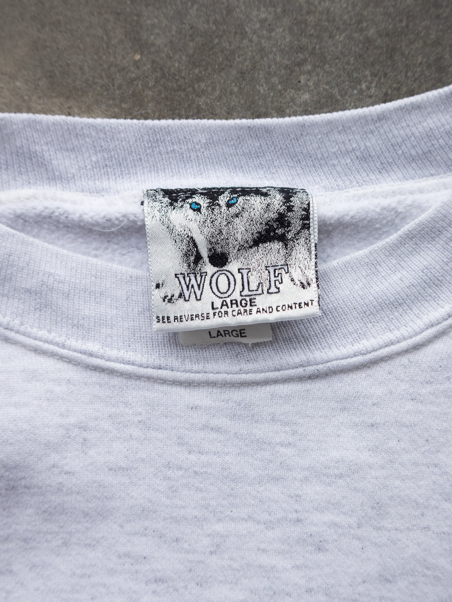 Vintage Grey Miami Hurricanes Sweatshirt (L)