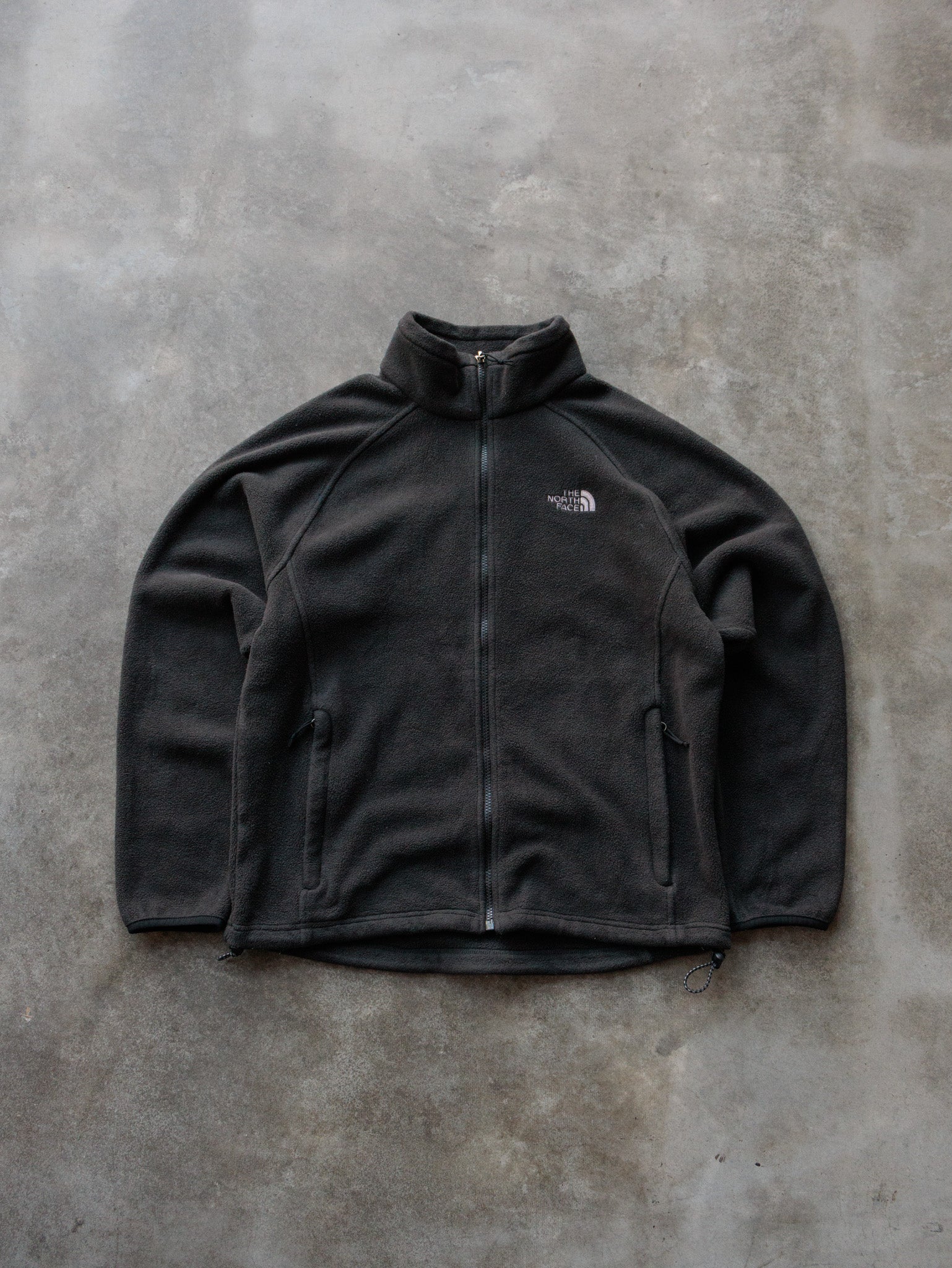 Vintage Black The North Face Full Zip Fleece Jacket (L)