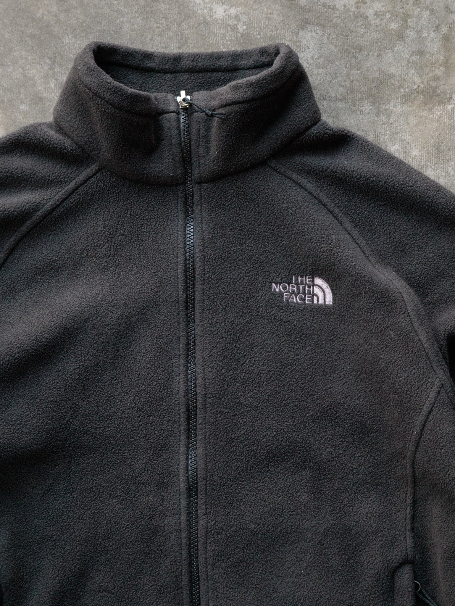 Vintage Black The North Face Full Zip Fleece Jacket (L)