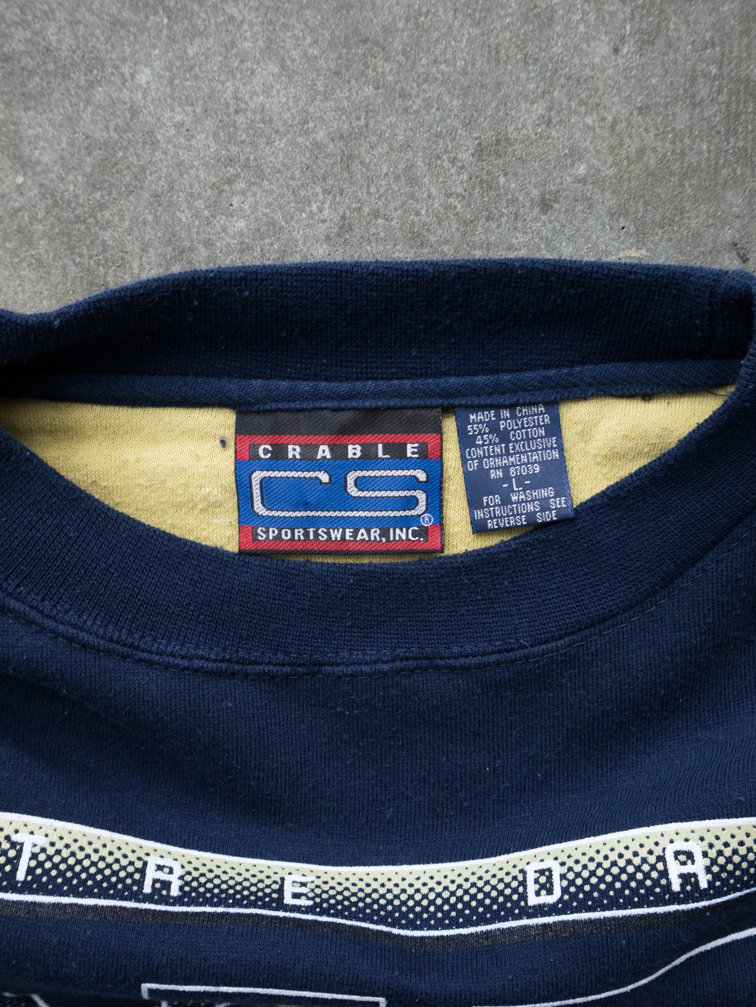 Vintage Navy Notre Dame Fighting Irish Sweatshirt (L)