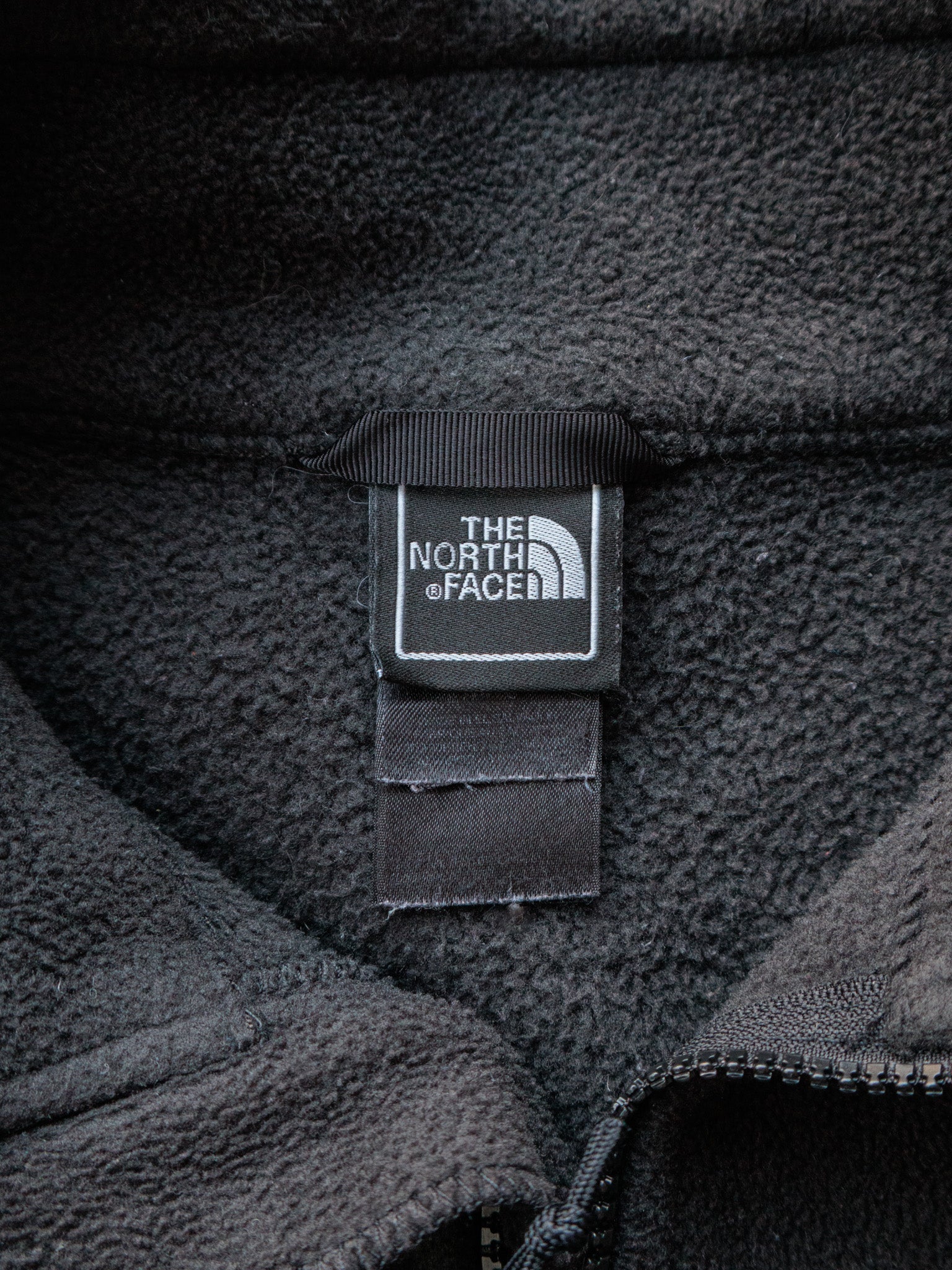 Vintage Black The North Face Full Zip Fleece Jacket (L)