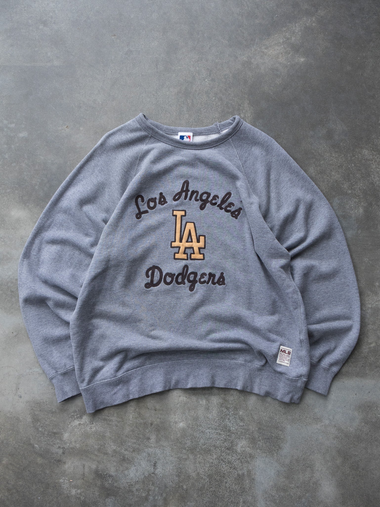 Vintage Grey LA Dodgers MLB Sweatshirt (L)