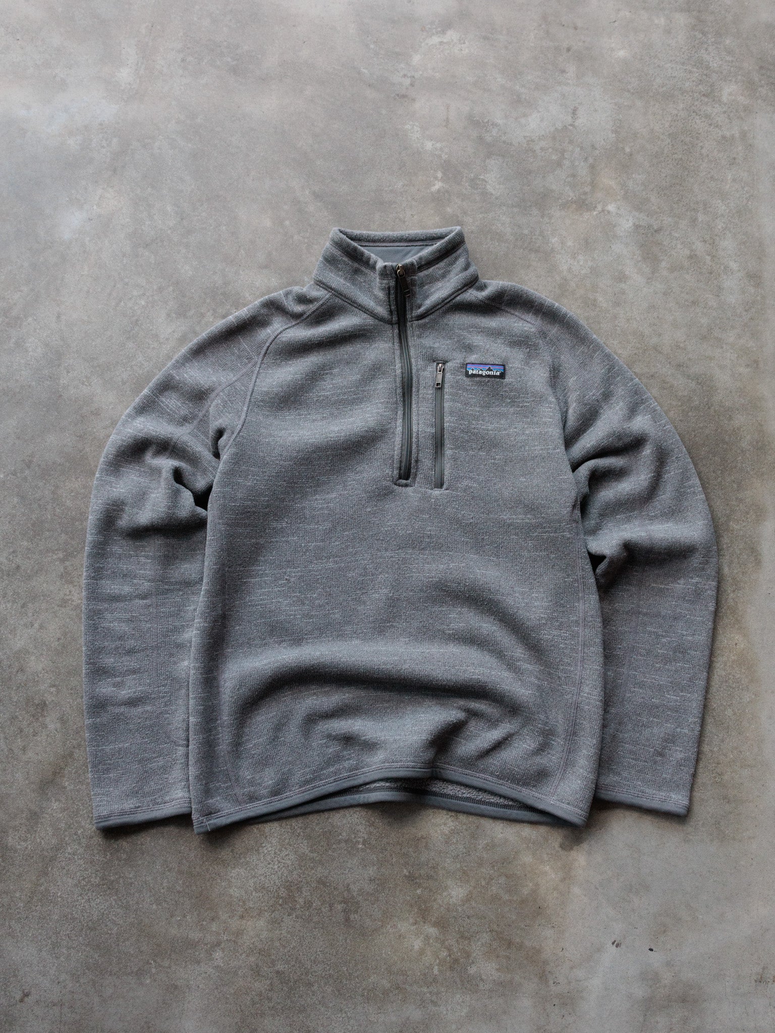 Vintage Grey Patagonia Quarter Zip Fleece (S)
