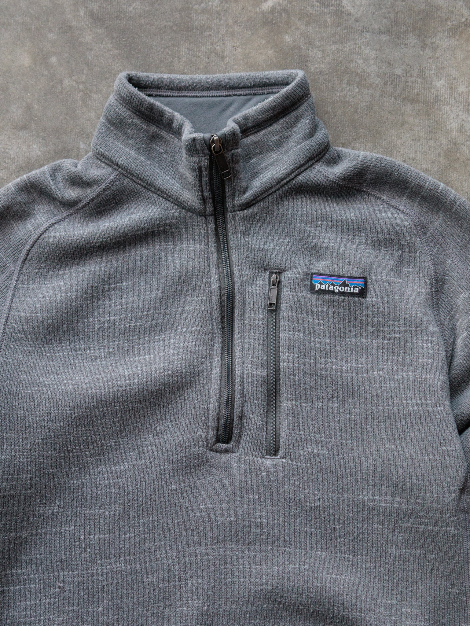 Vintage Grey Patagonia Quarter Zip Fleece (S)