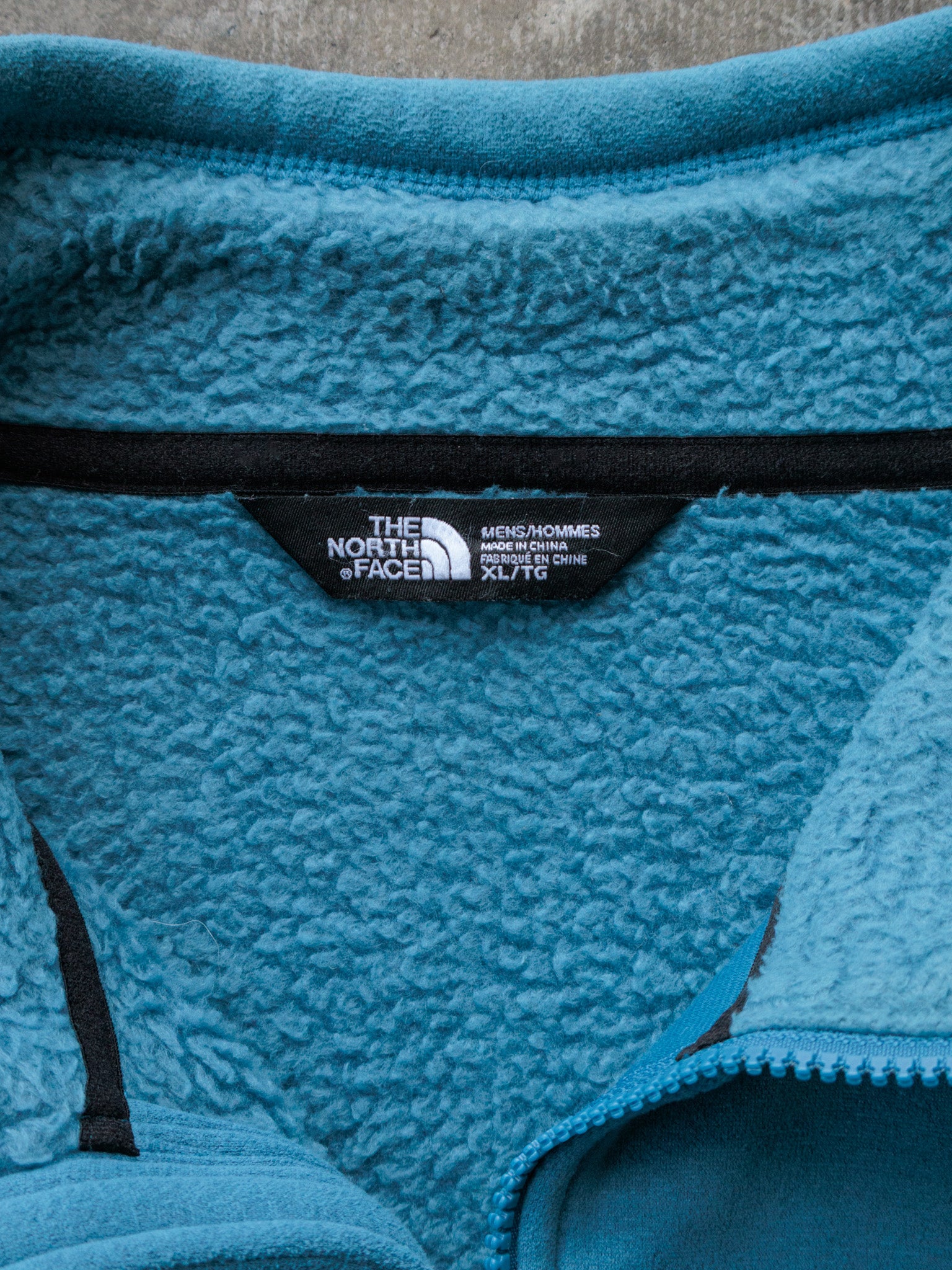 Vintage Blue The North Face Full Zip Fleece Jacket (XL)