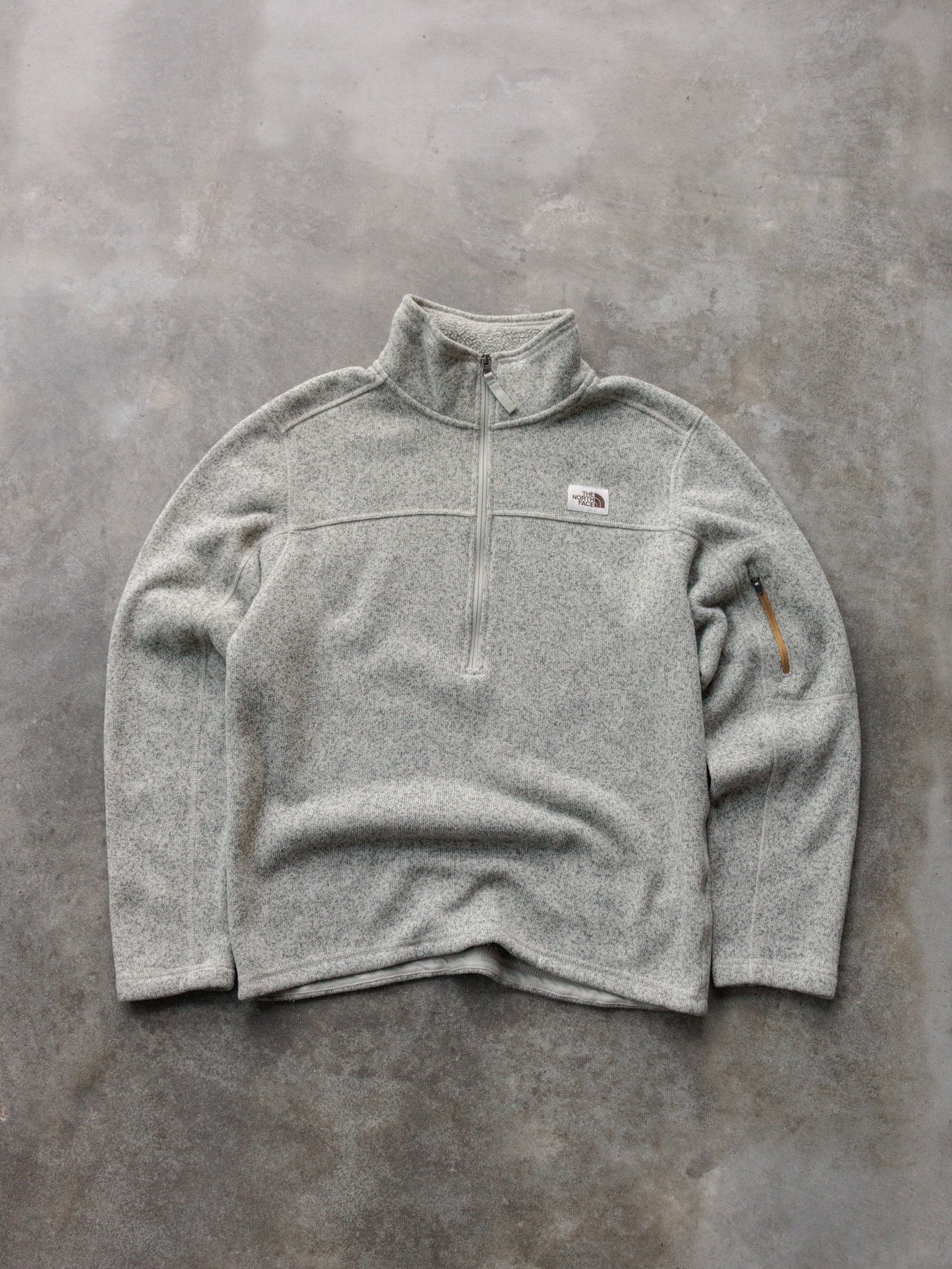 Vintage Grey The North Face Quarter Zip Fleece (M)