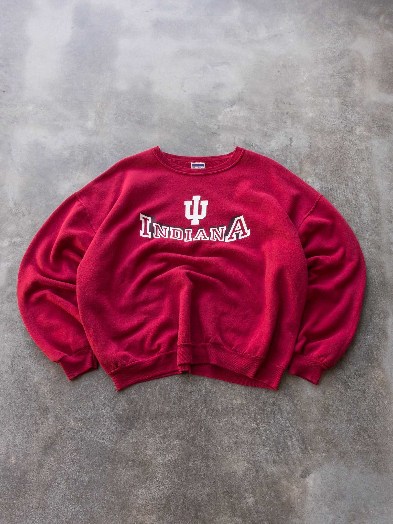 Vintage 00s Maroon Indiana University Sweatshirt (XL)