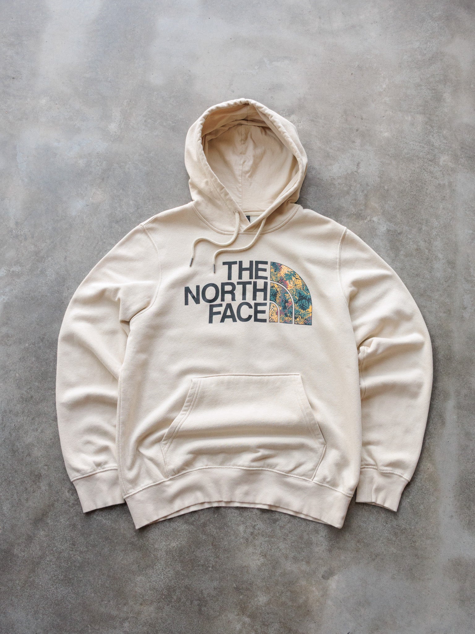 Vintage Beige The North Face Hoodie (M)