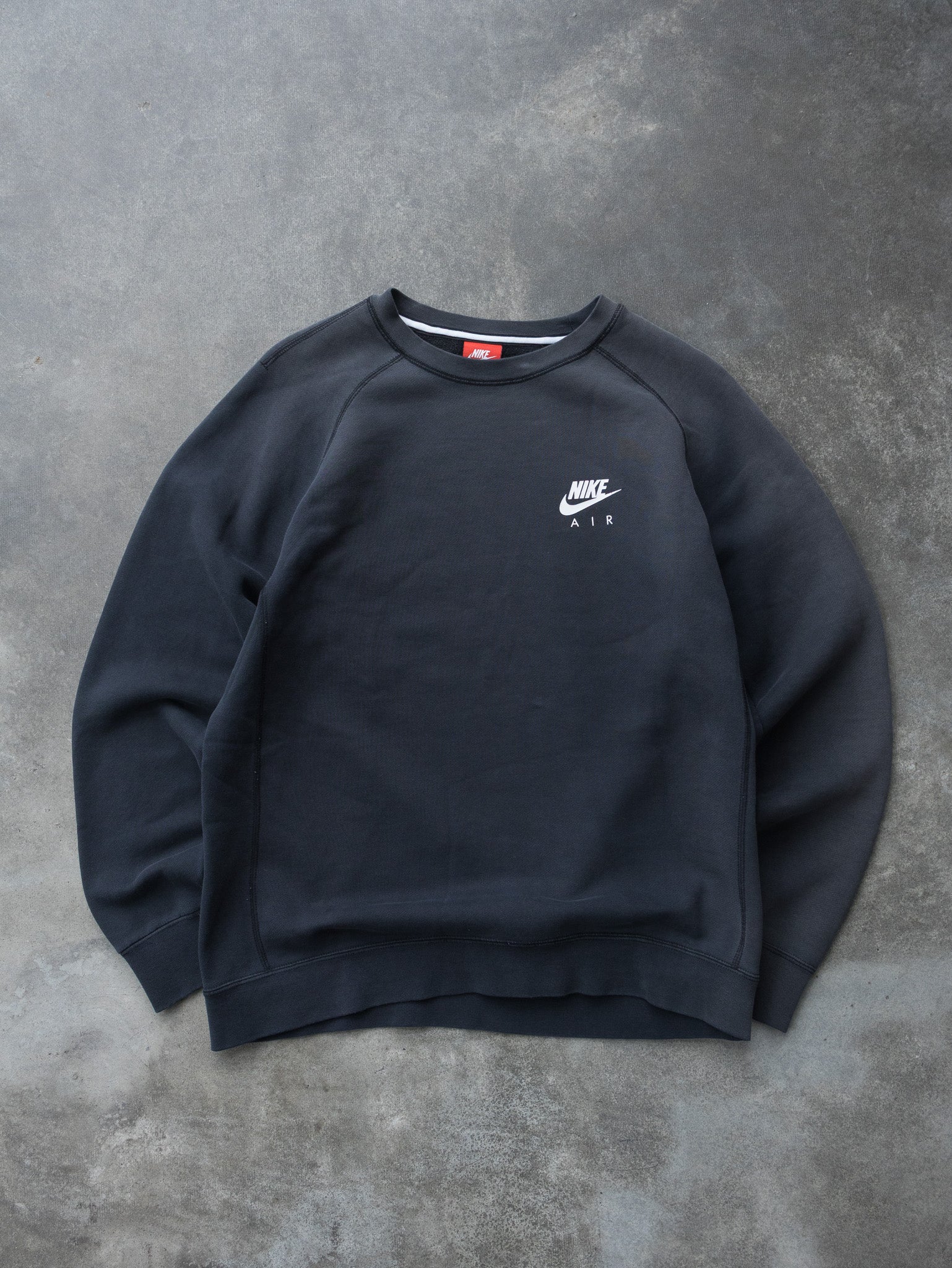 Vintage Faded Black Nike Air Sweatshirt (M)