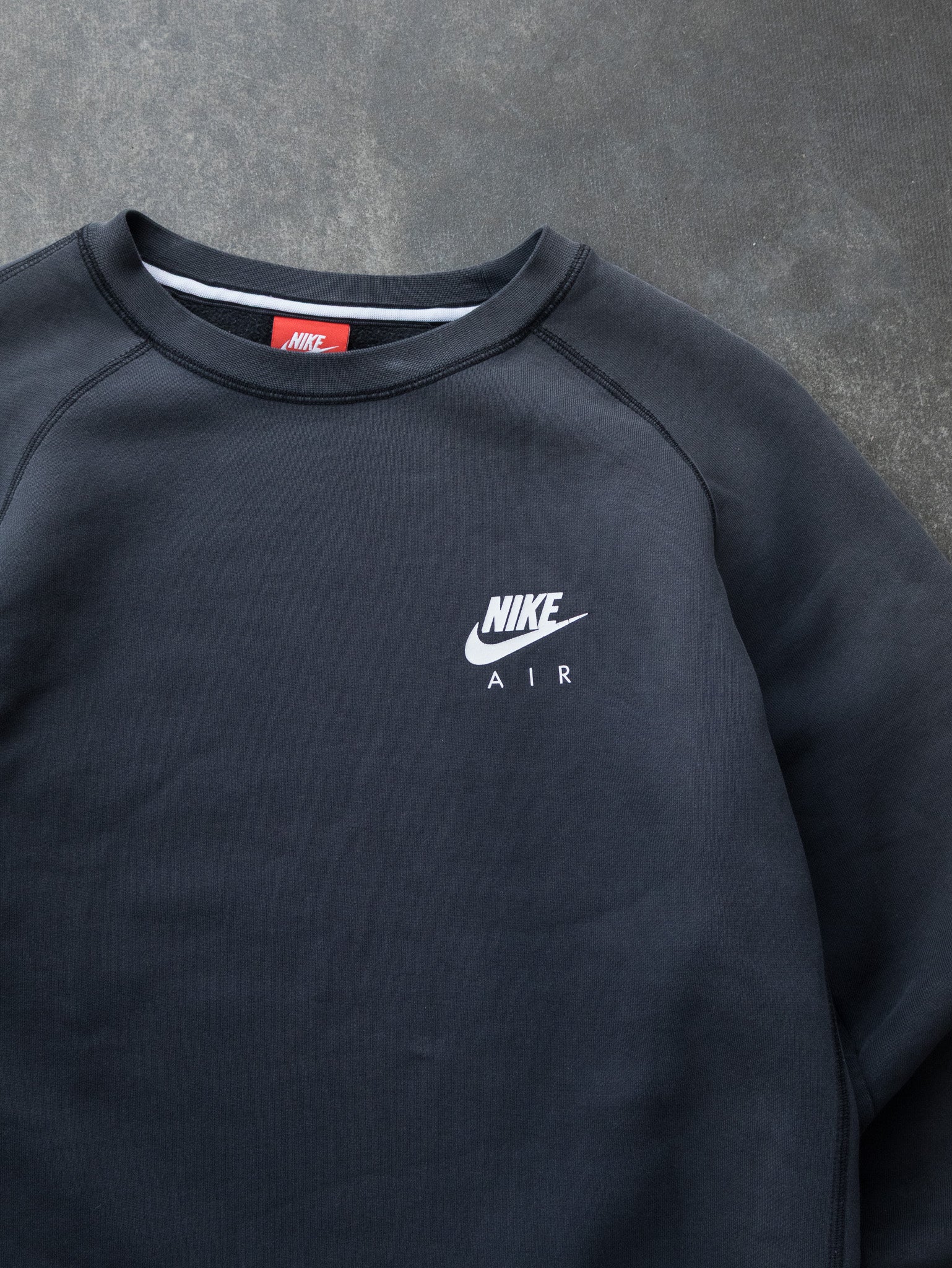Vintage Faded Black Nike Air Sweatshirt (M)