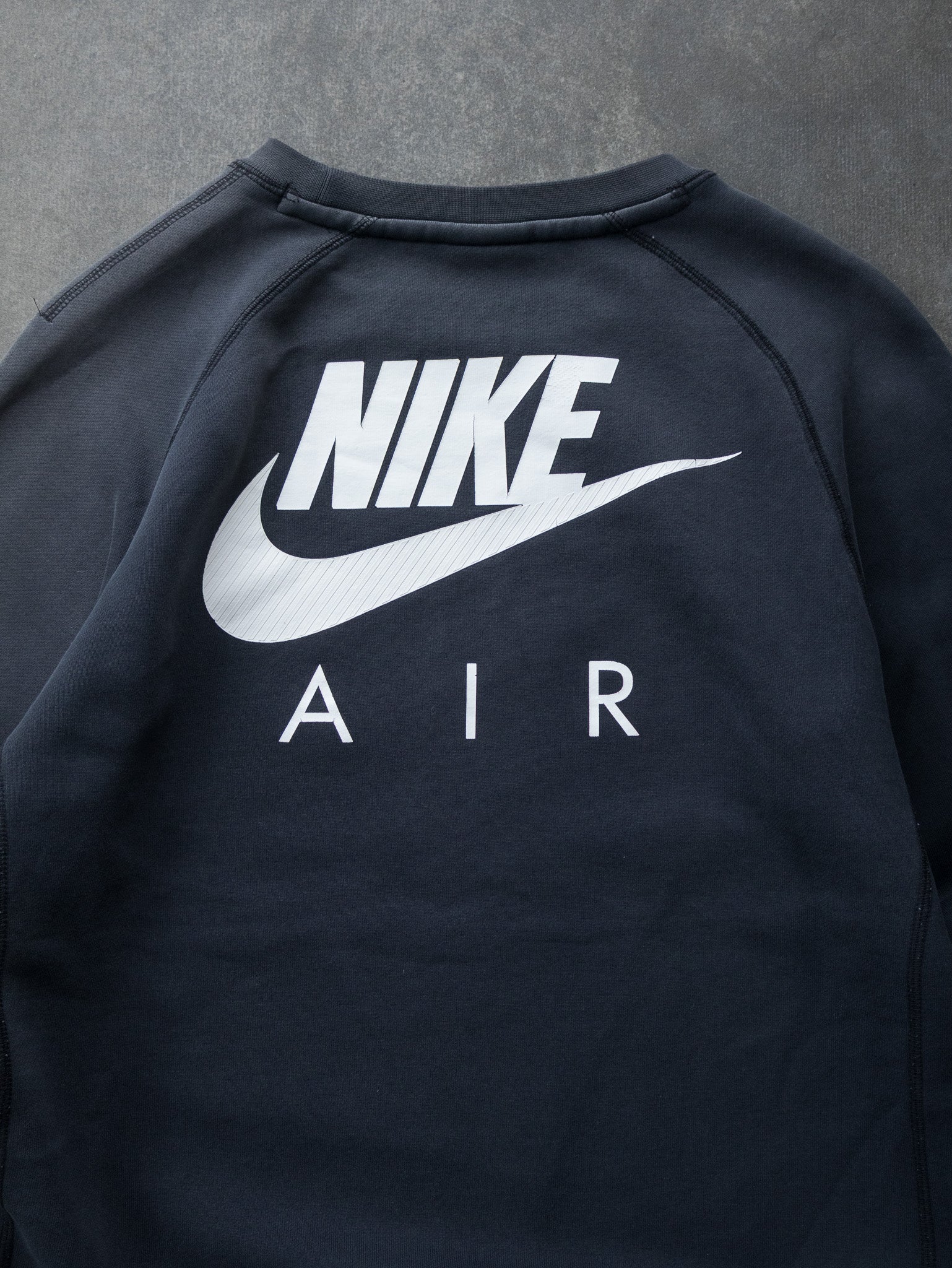 Vintage Faded Black Nike Air Sweatshirt (M)