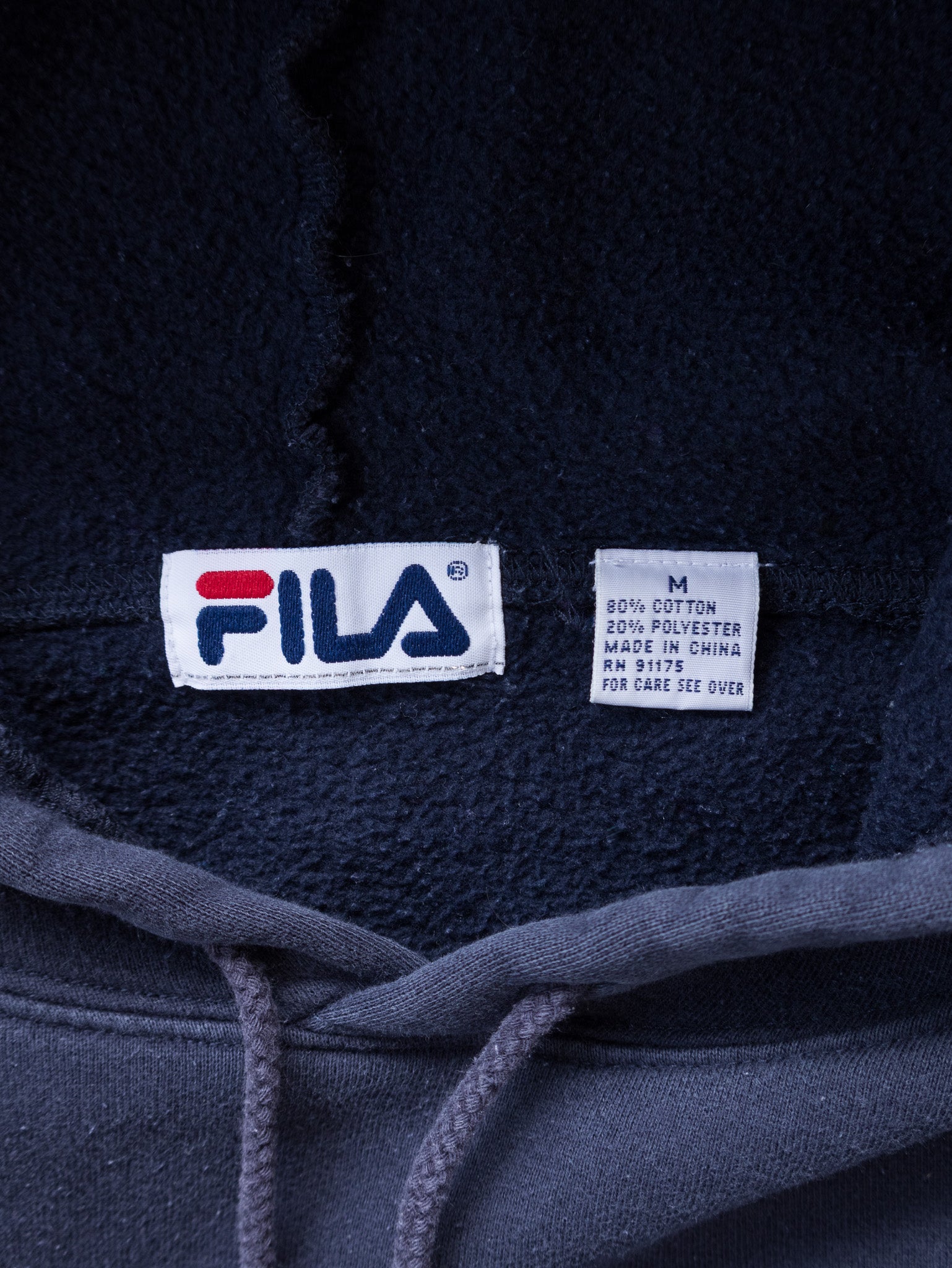 Vintage Navy Fila Hoodie (M)