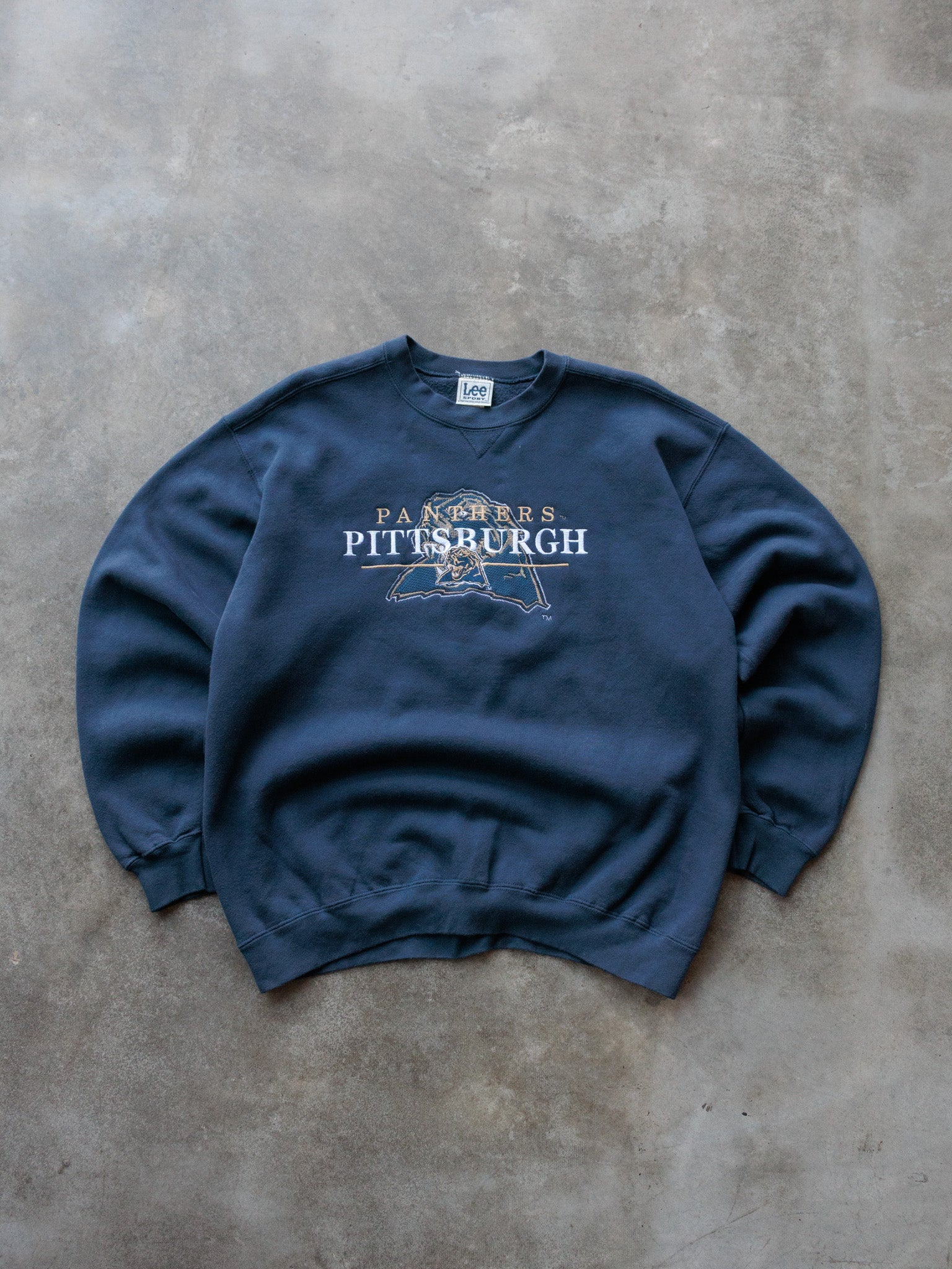 Vintage Navy Pittsburgh Panthers Sweatshirt (L)