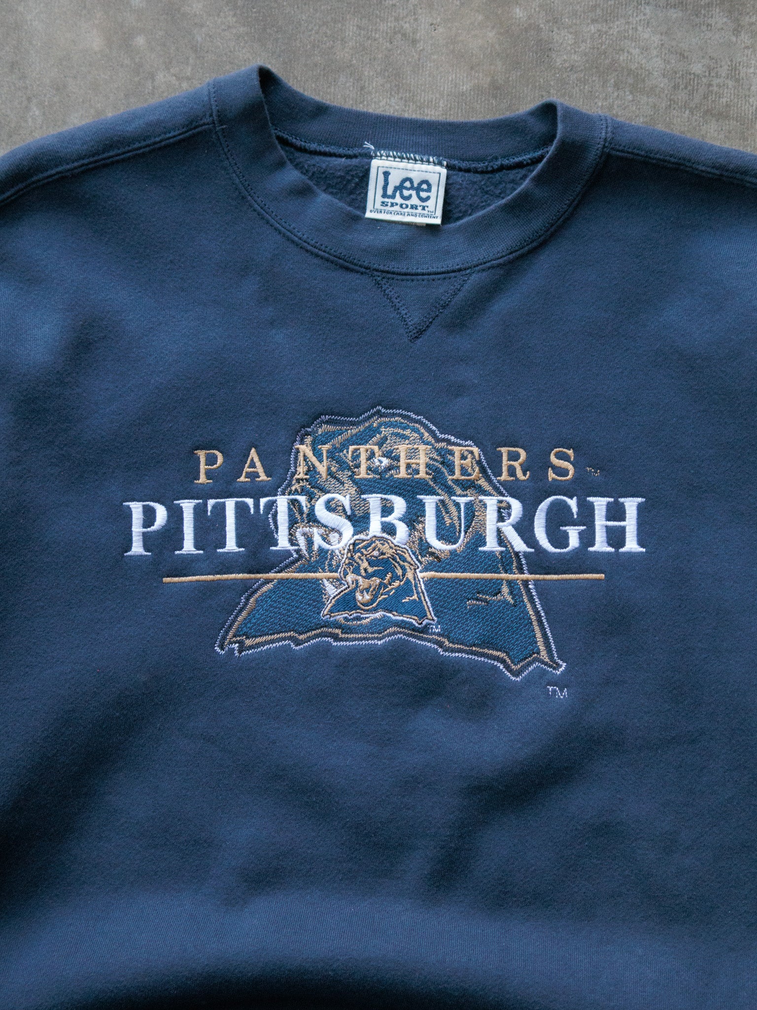 Vintage Navy Pittsburgh Panthers Sweatshirt (L)