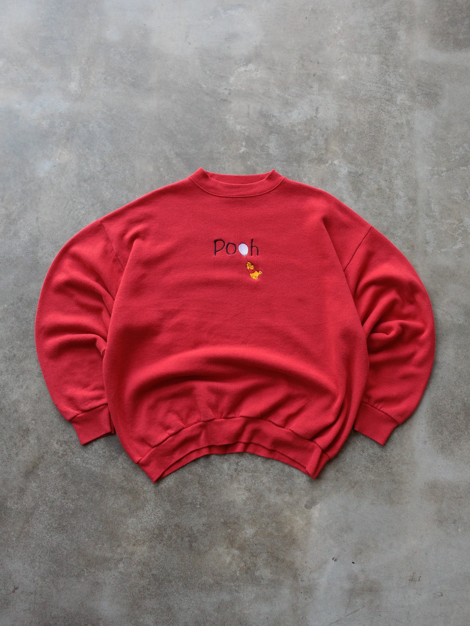 Vintage Red Disney Pooh 100 Acre Collection Sweatshirt (-)
