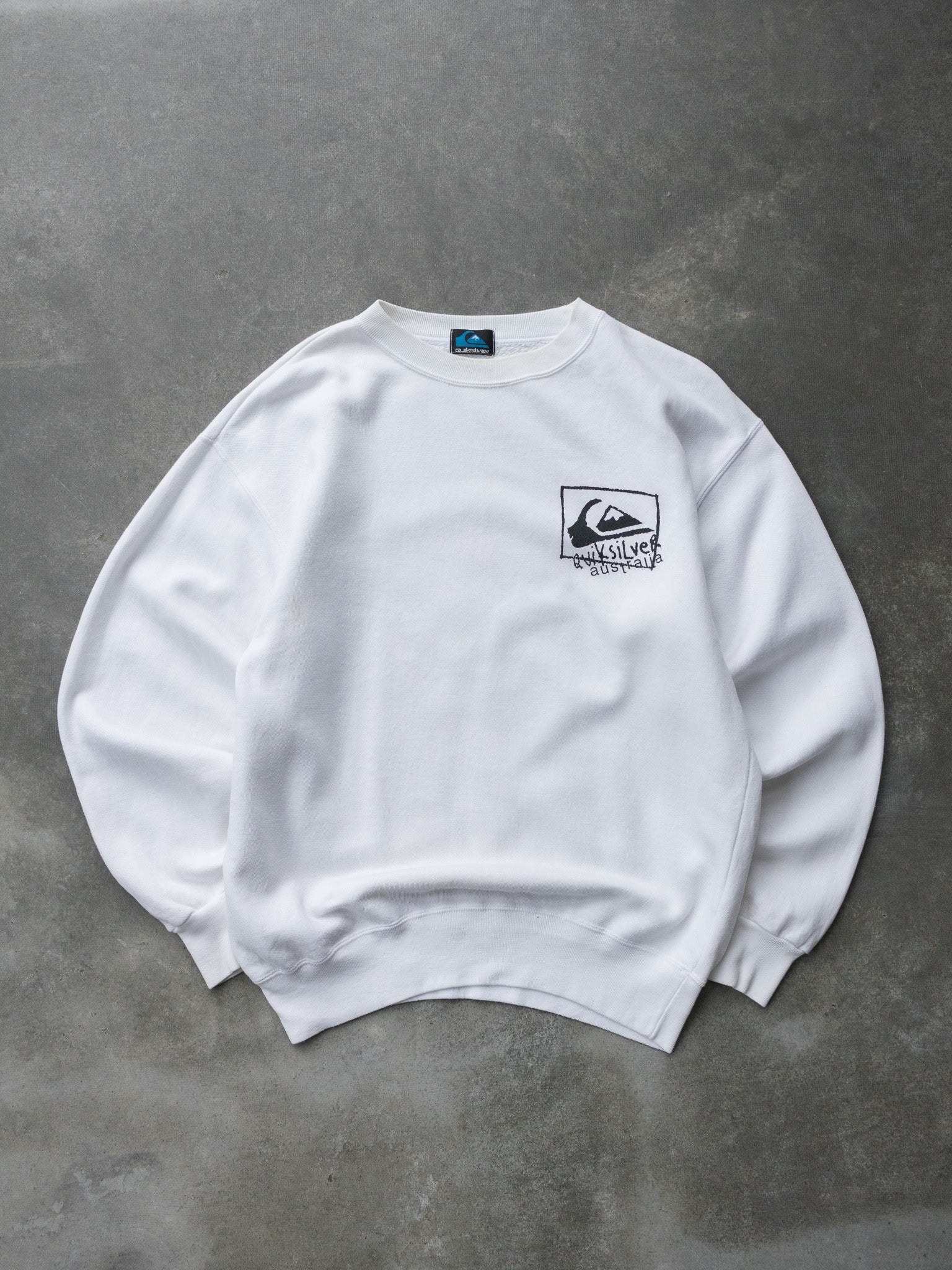 Vintage White Quiksilver Australia Sweatshirt (M)