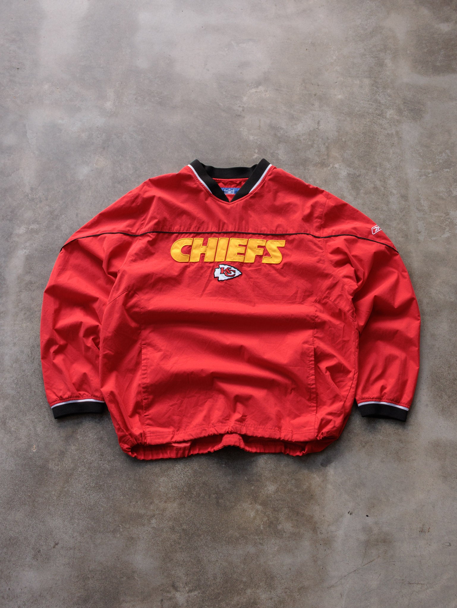 Vintage 00s Red Reebok Kansas City Chiefs Windbreaker (L)