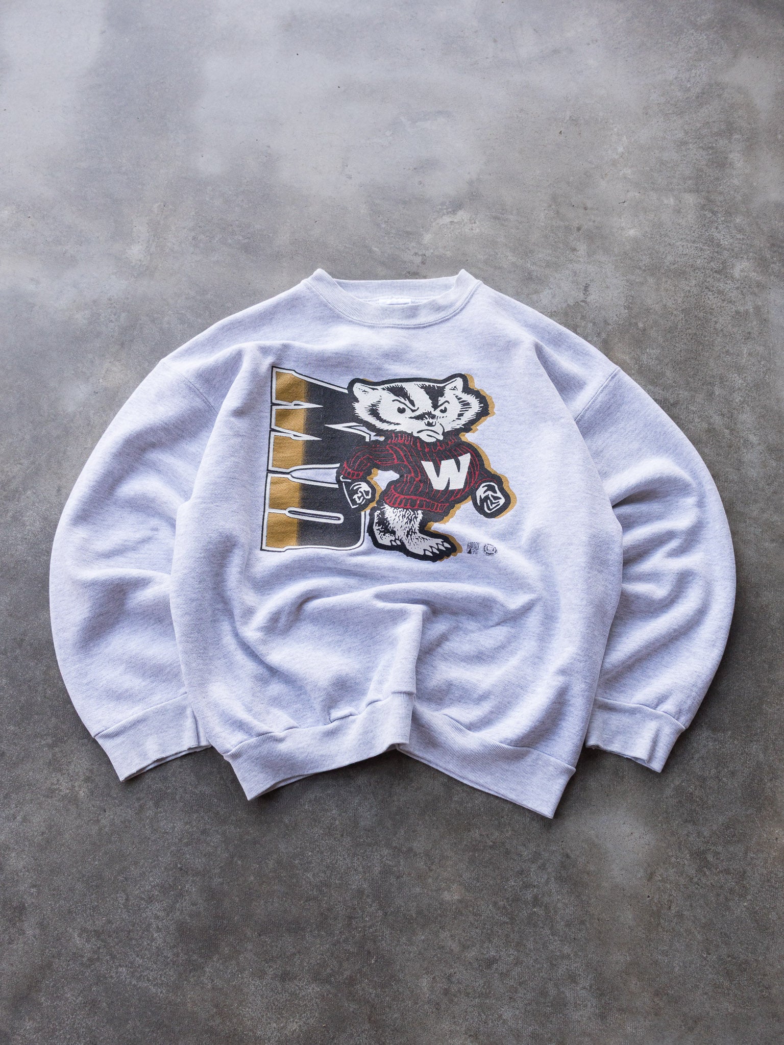 Vintage 90s Wisconsin Badgers Bucky Sweatshirt (XL)