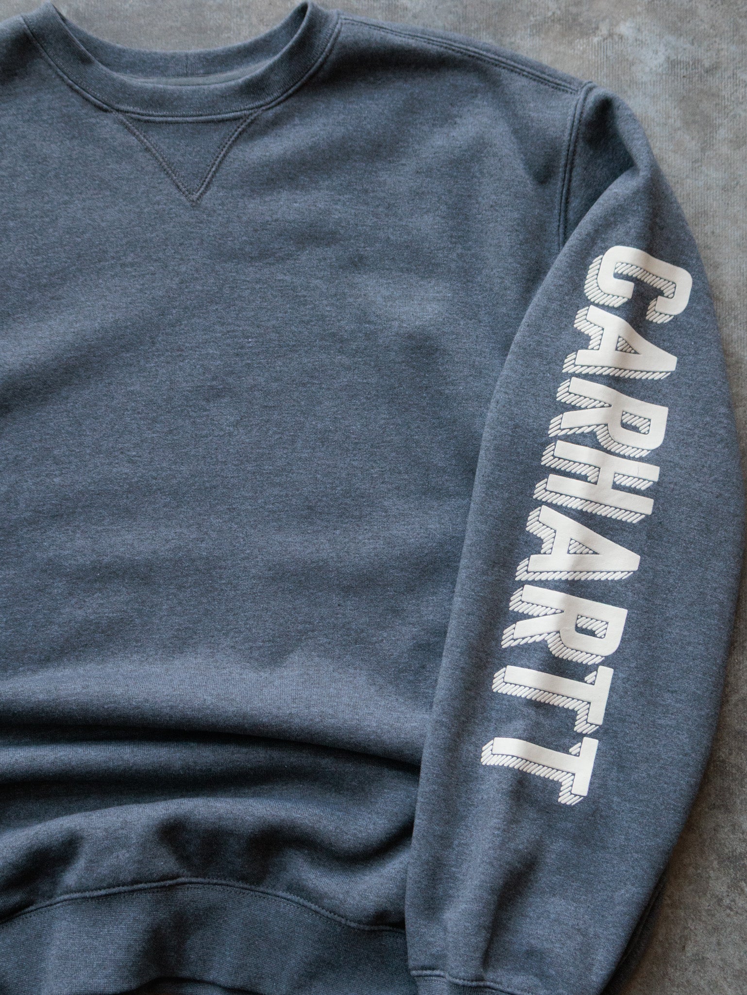 Vintage Grey Carhartt Sweatshirt (L)