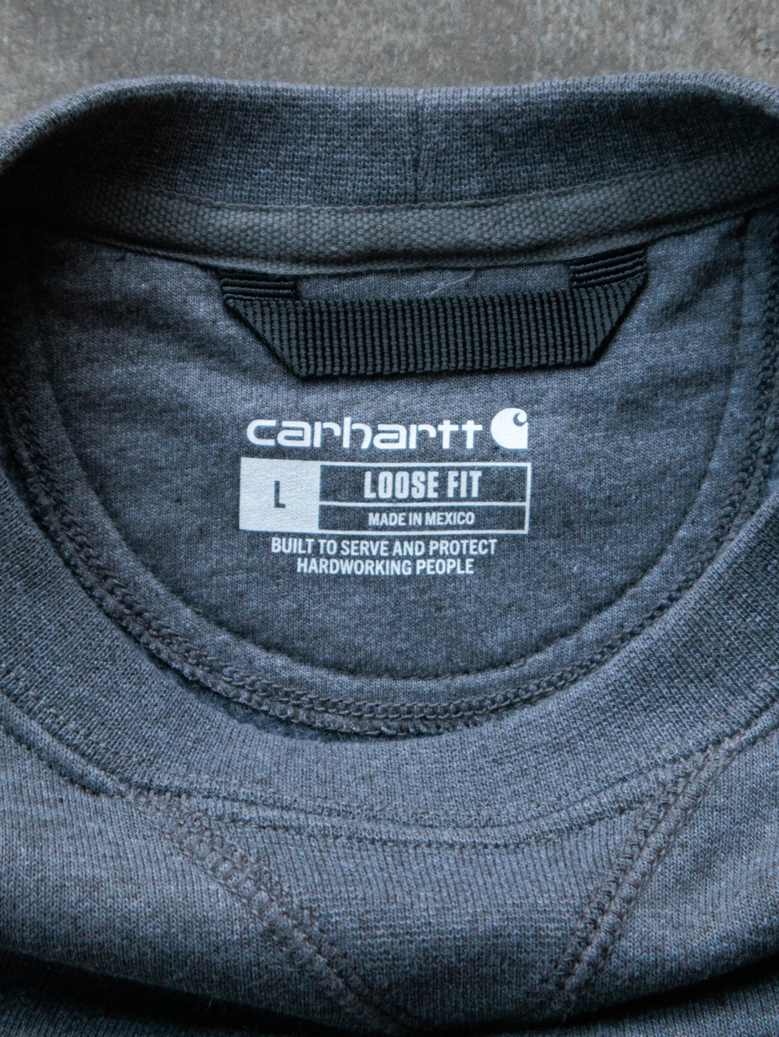 Vintage Grey Carhartt Sweatshirt (L)