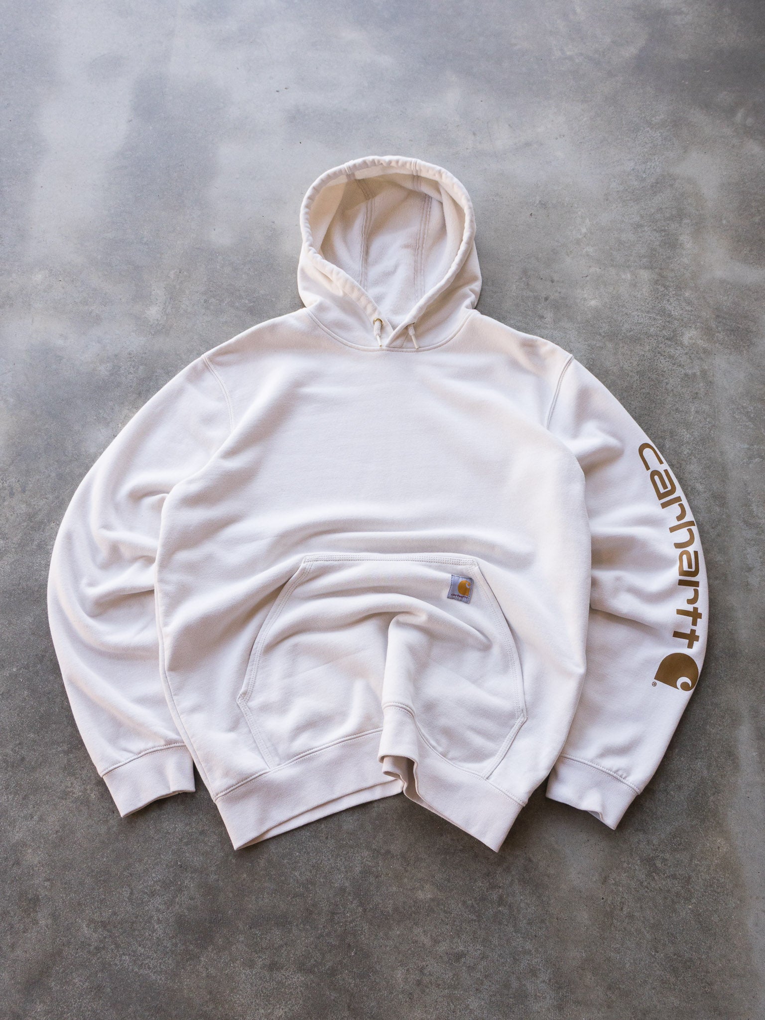 Vintage Off White Carhartt Hoodie (L)