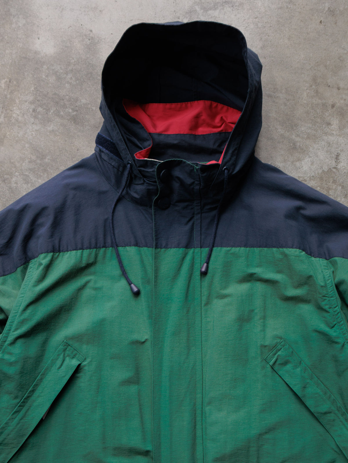 Vintage 90s Green Nautica Colourblock Jacket (XL)