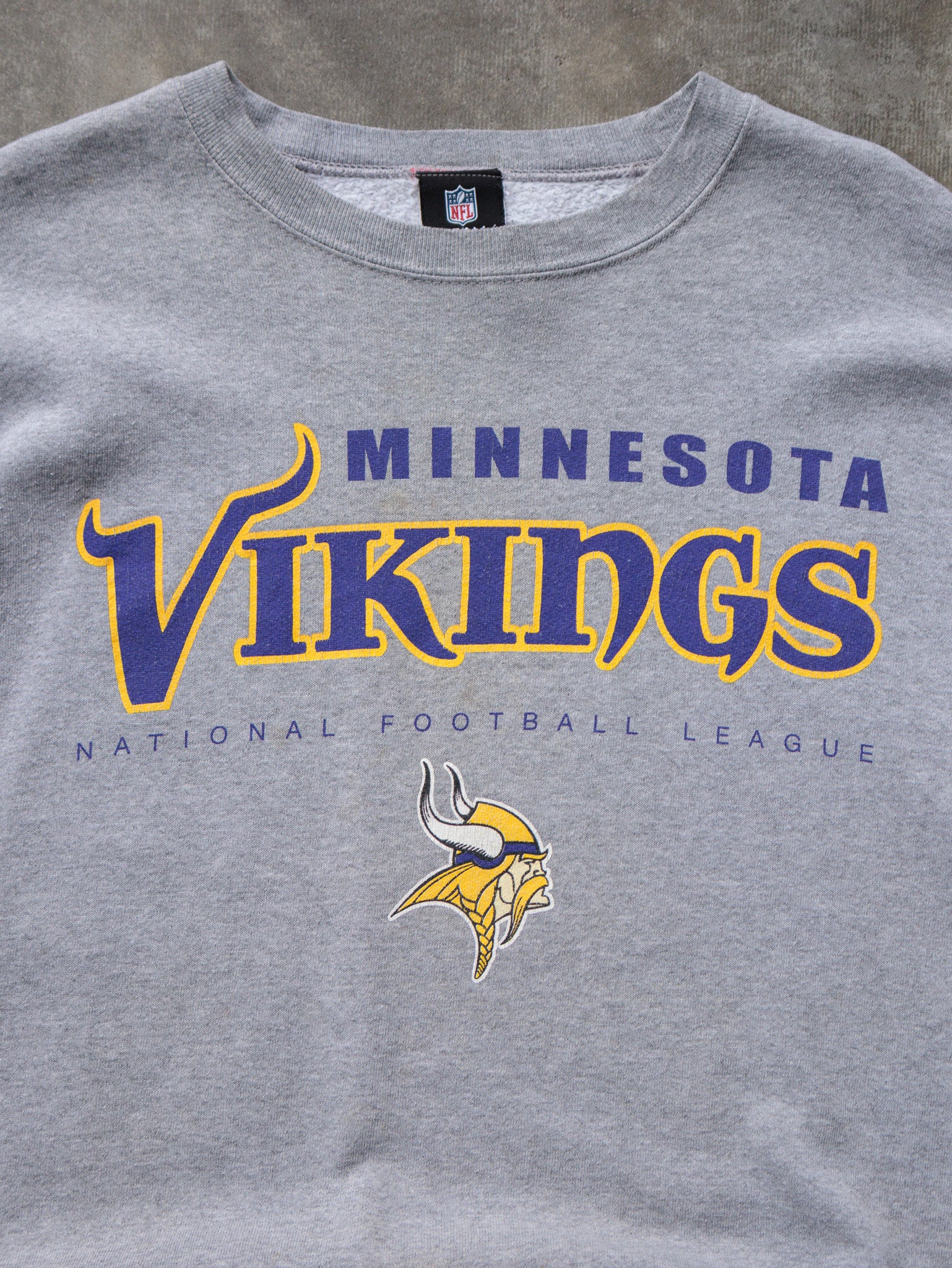 Vintage Grey Minnesota Vikings Sweatshirt (-)