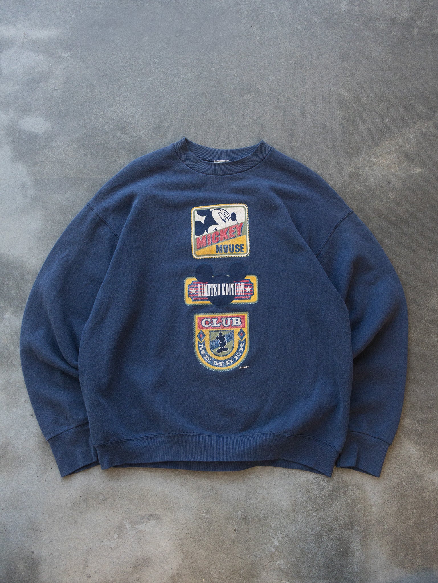 Vintage '90s Navy Mickey Mouse Sweatshirt (L)