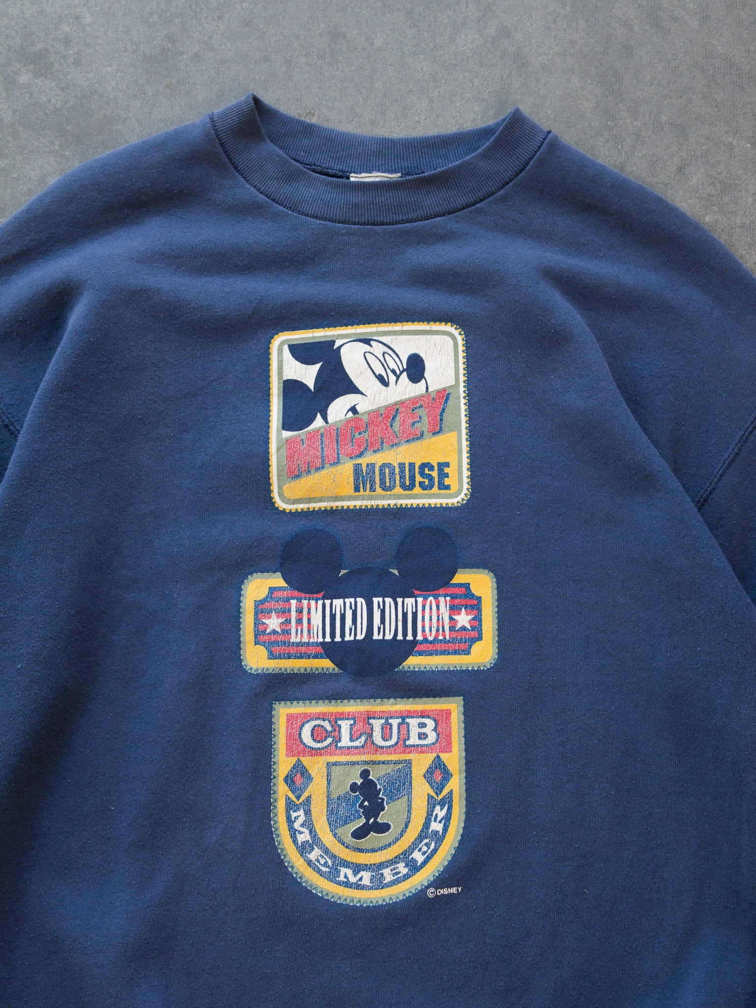 Vintage '90s Navy Mickey Mouse Sweatshirt (L)