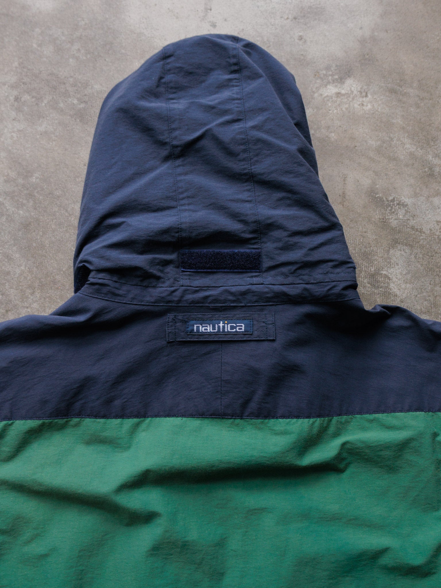 Vintage 90s Green Nautica Colourblock Jacket (XL)