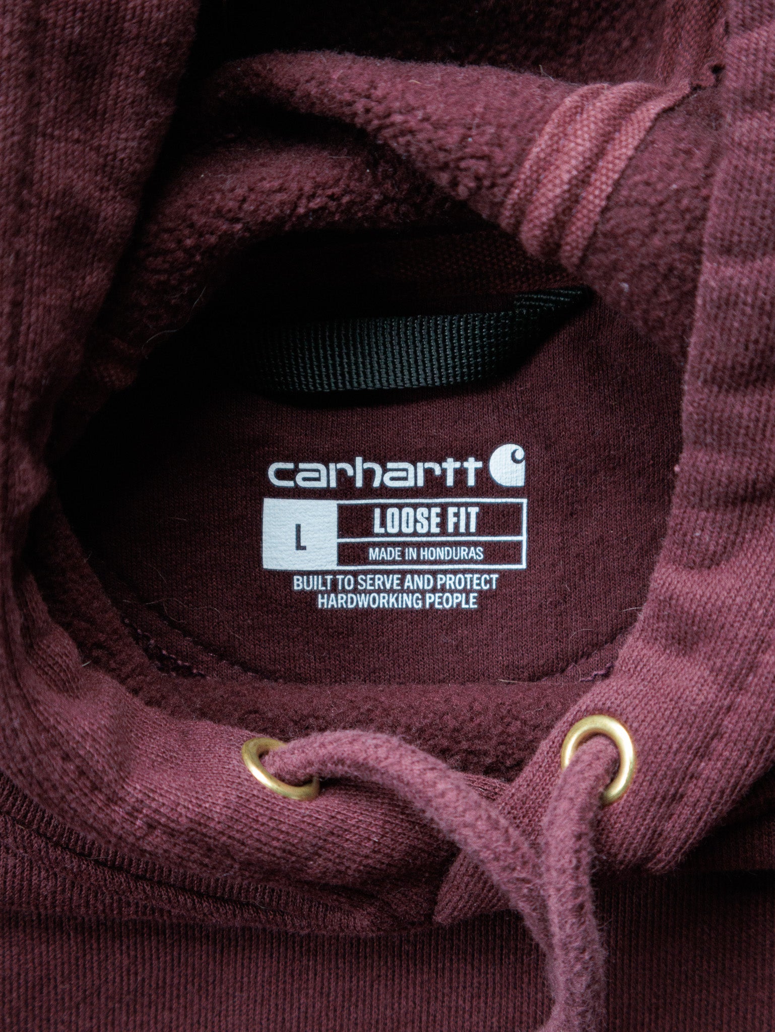 Vintage Red Carhartt Hoodie (L)