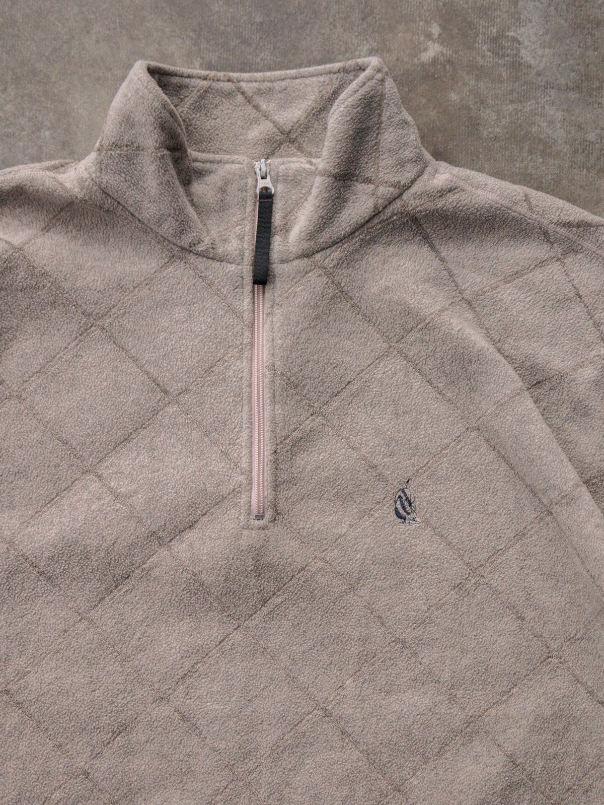 Vintage 90s Beige Nautica Fleece Quarter Zip (XL)