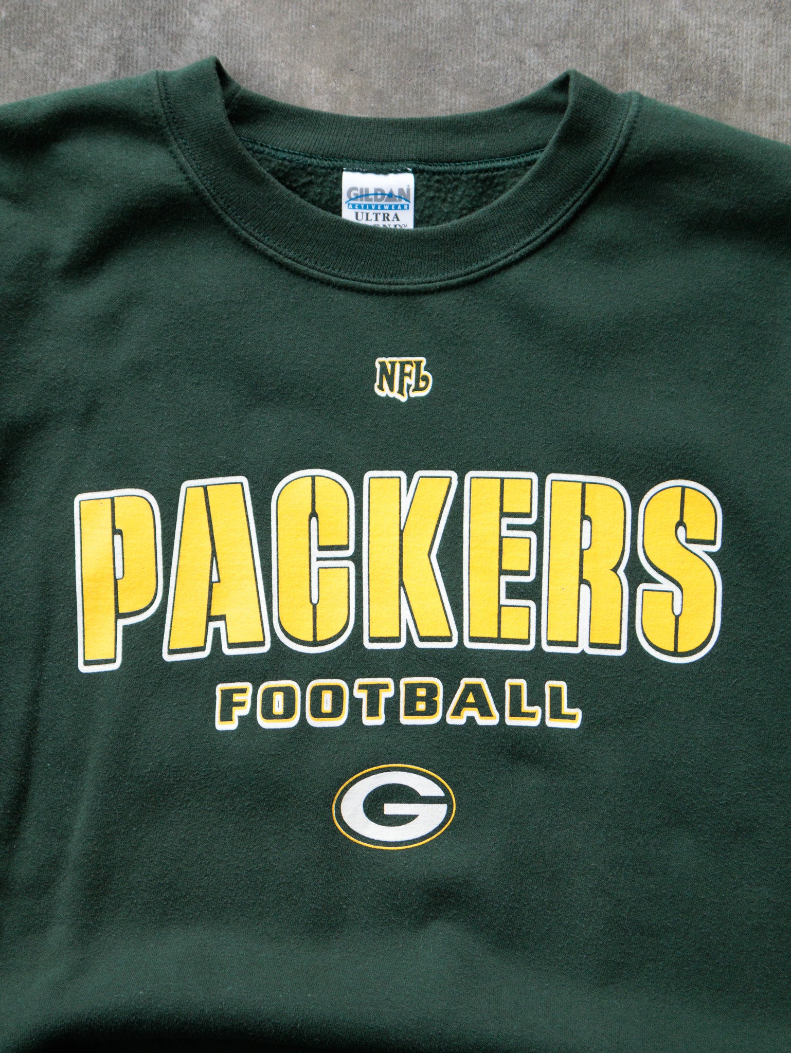 Vintage Green Green Bay Packers Sweatshirt (L)