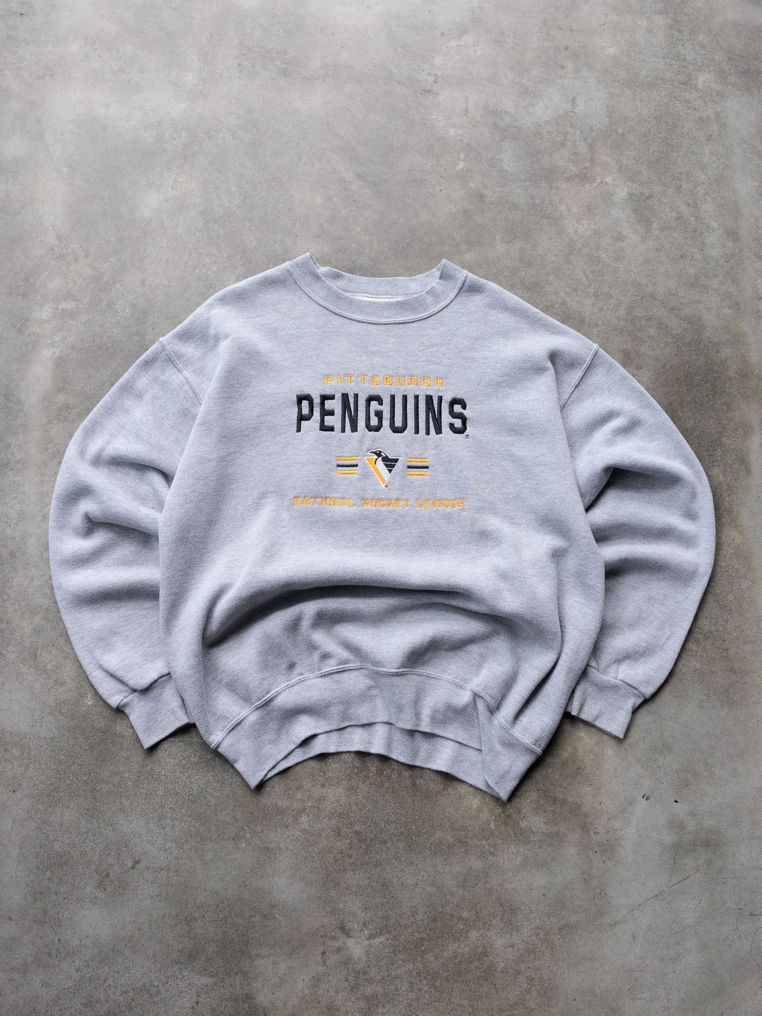Vintage Grey Pittsburgh Penguins Sweatshirt (L)