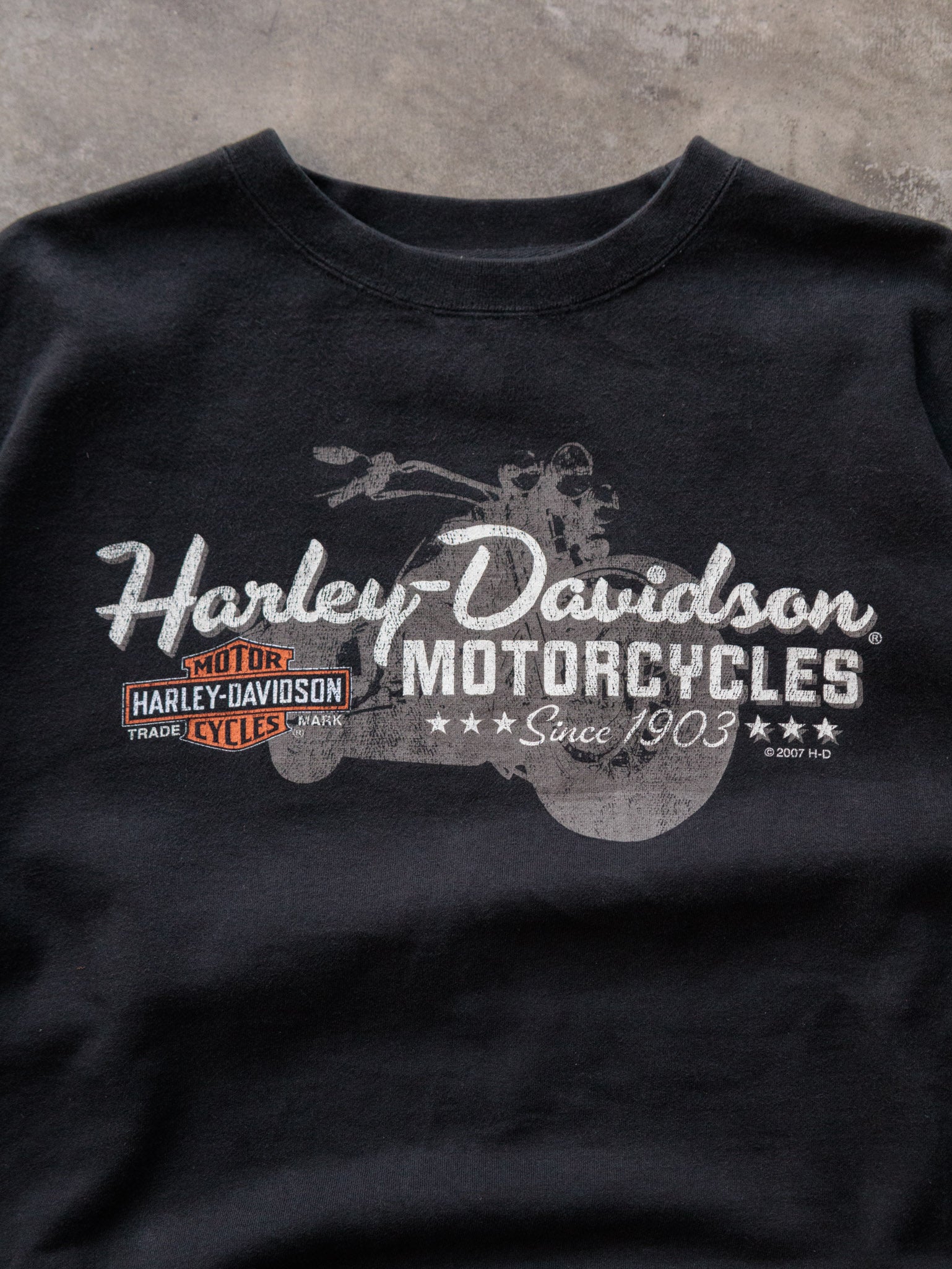 Vintage 2007 Black Harley-Davidson Decatur Illinois Sweatshirt (-)