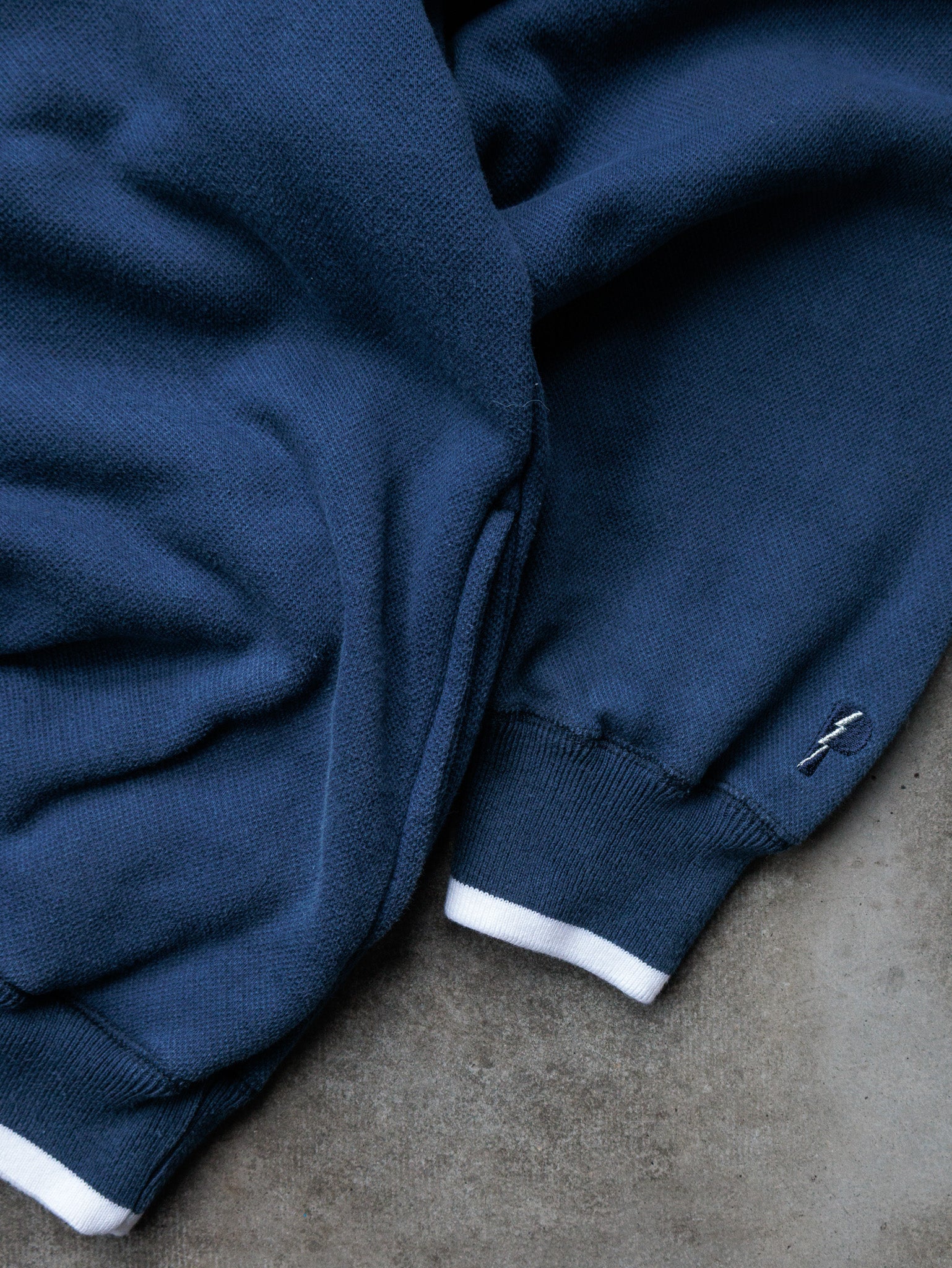 Vintage 90s Navy Seattle Mariners Quarter Zip Sweatshirt (2XL)