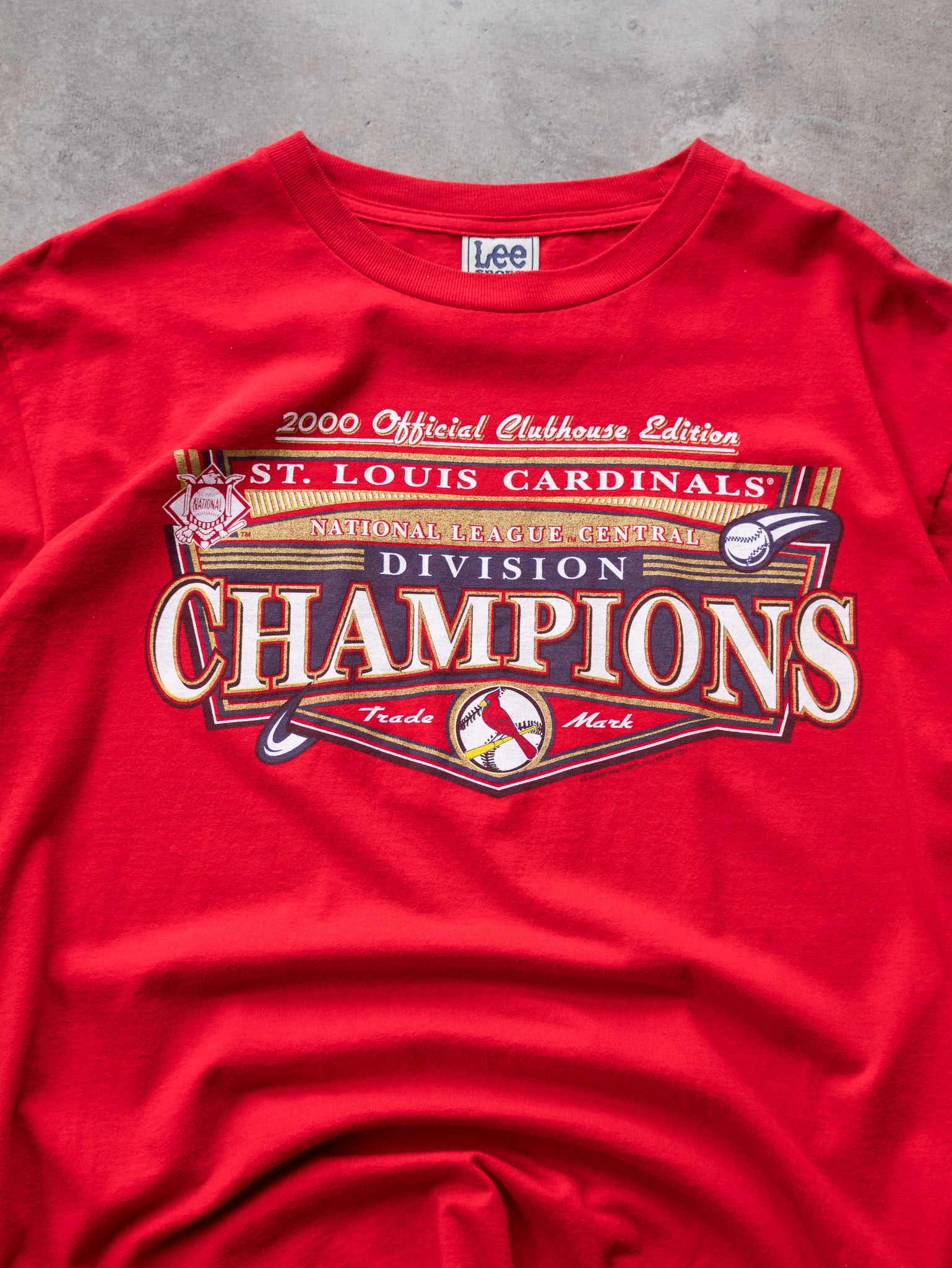 Vintage 2000 St. Louis Cardinals Division Champions Tee (L)