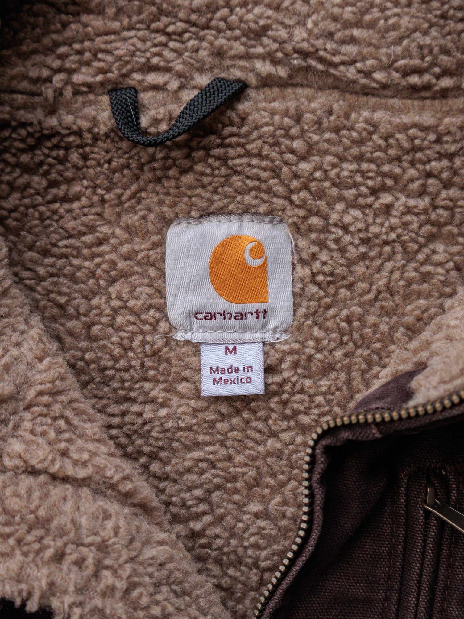 Vintage Brown Carhartt Sherpa-Lined Vest (M)