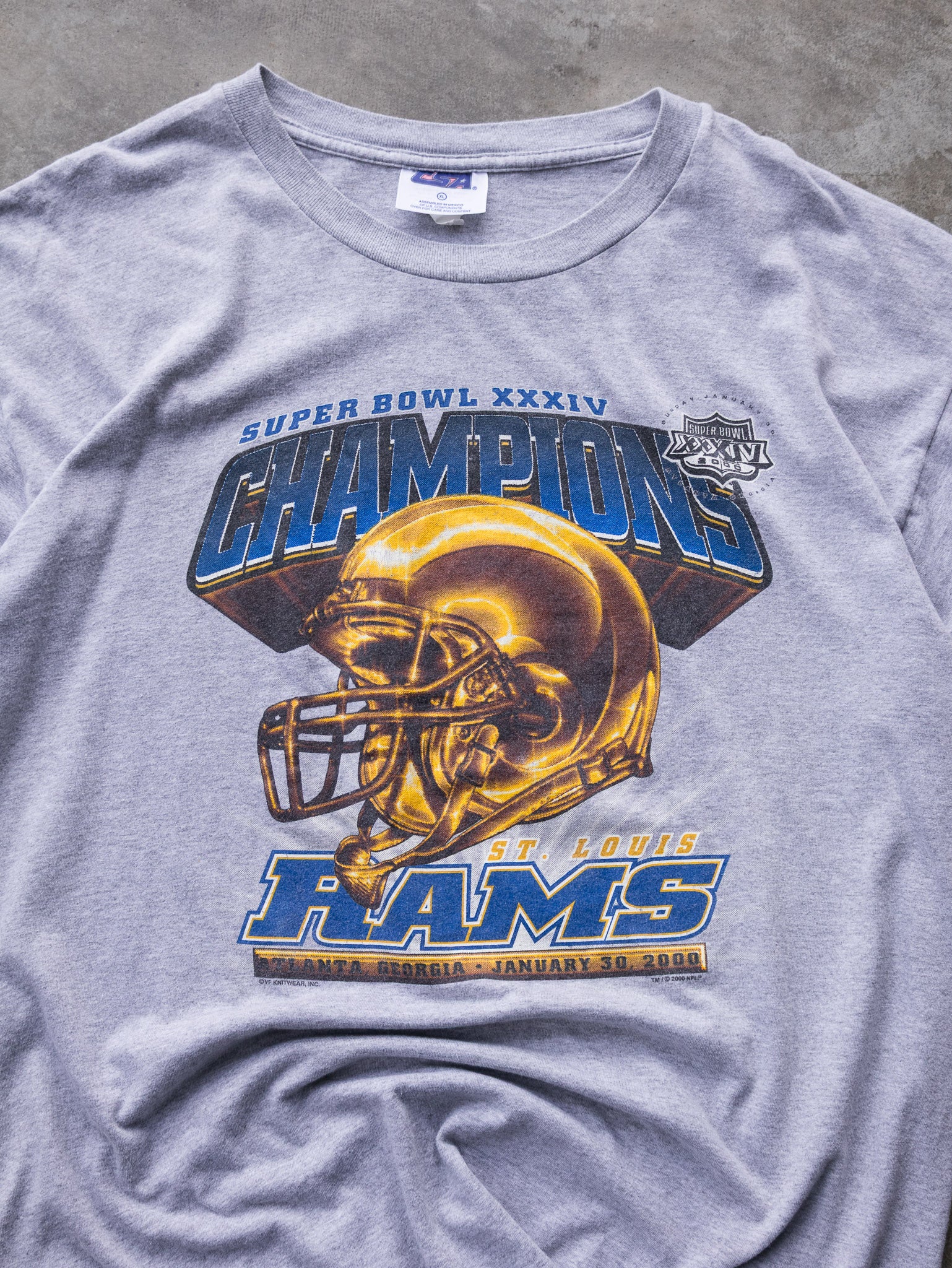 Vintage 2000 St. Louis Rams Champions Tee (XL)