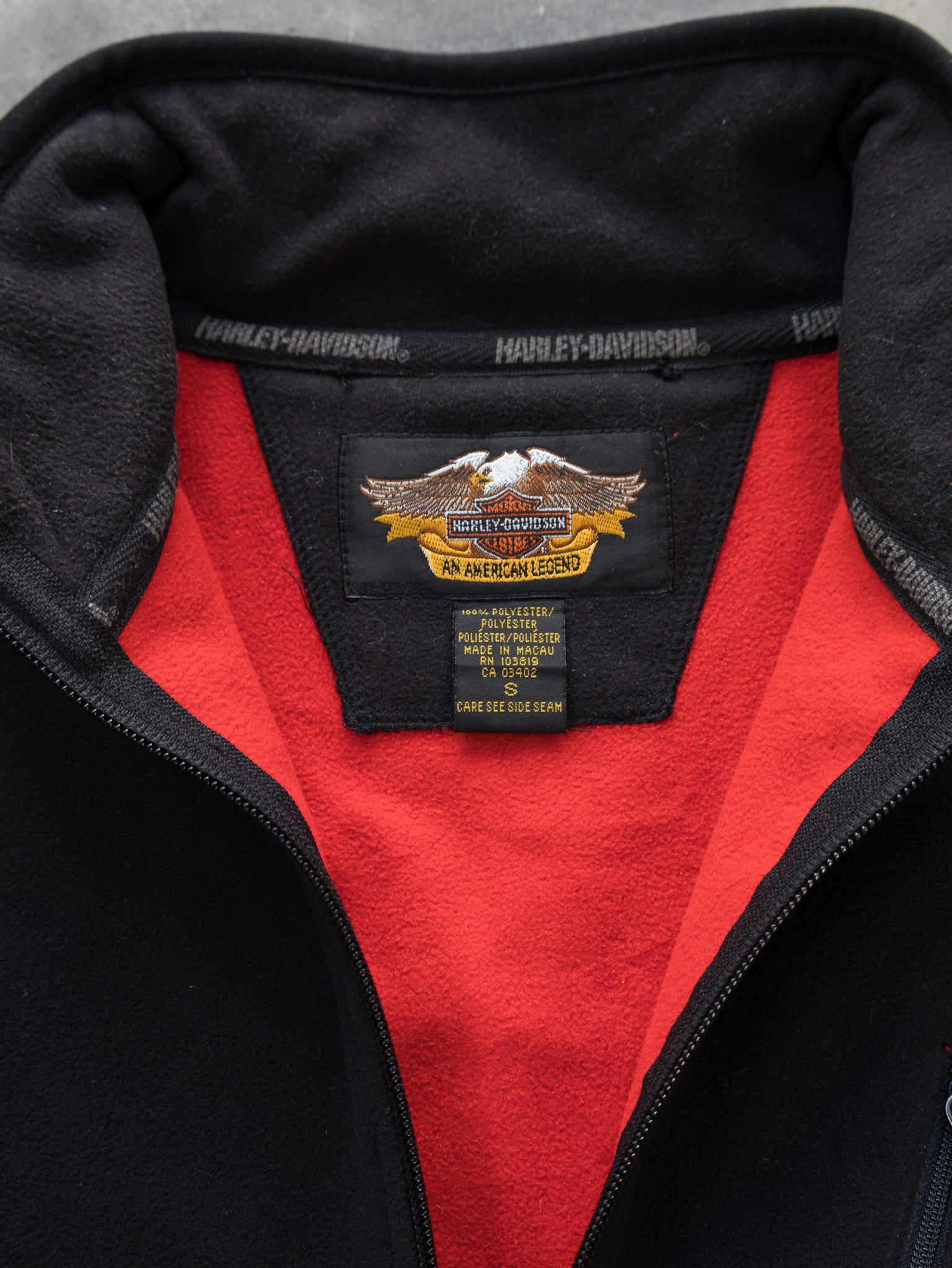 Vintage Harley-Davidson Half Zip Fleece (S)