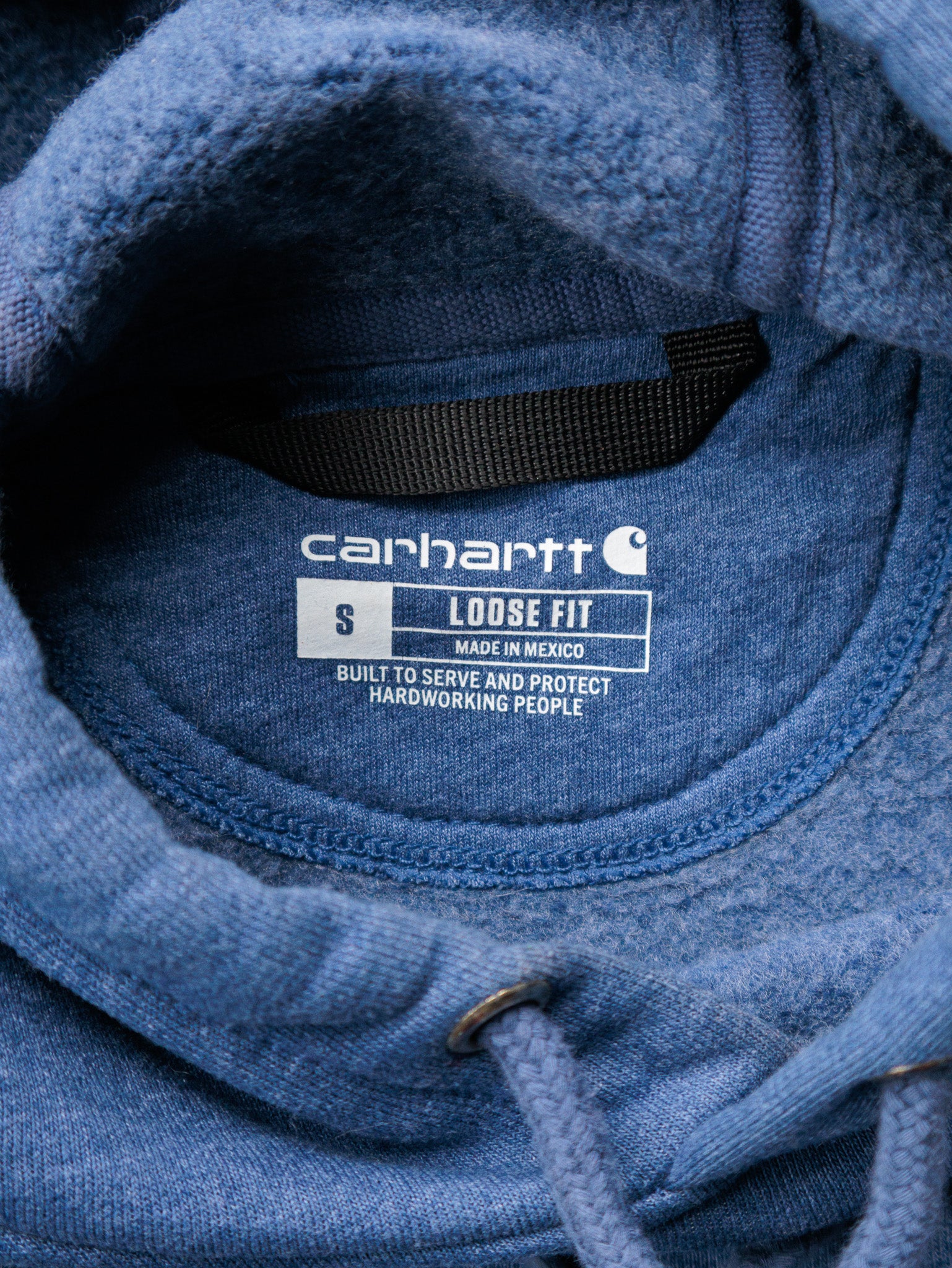 Vintage Blue Carhartt Hoodie (S)