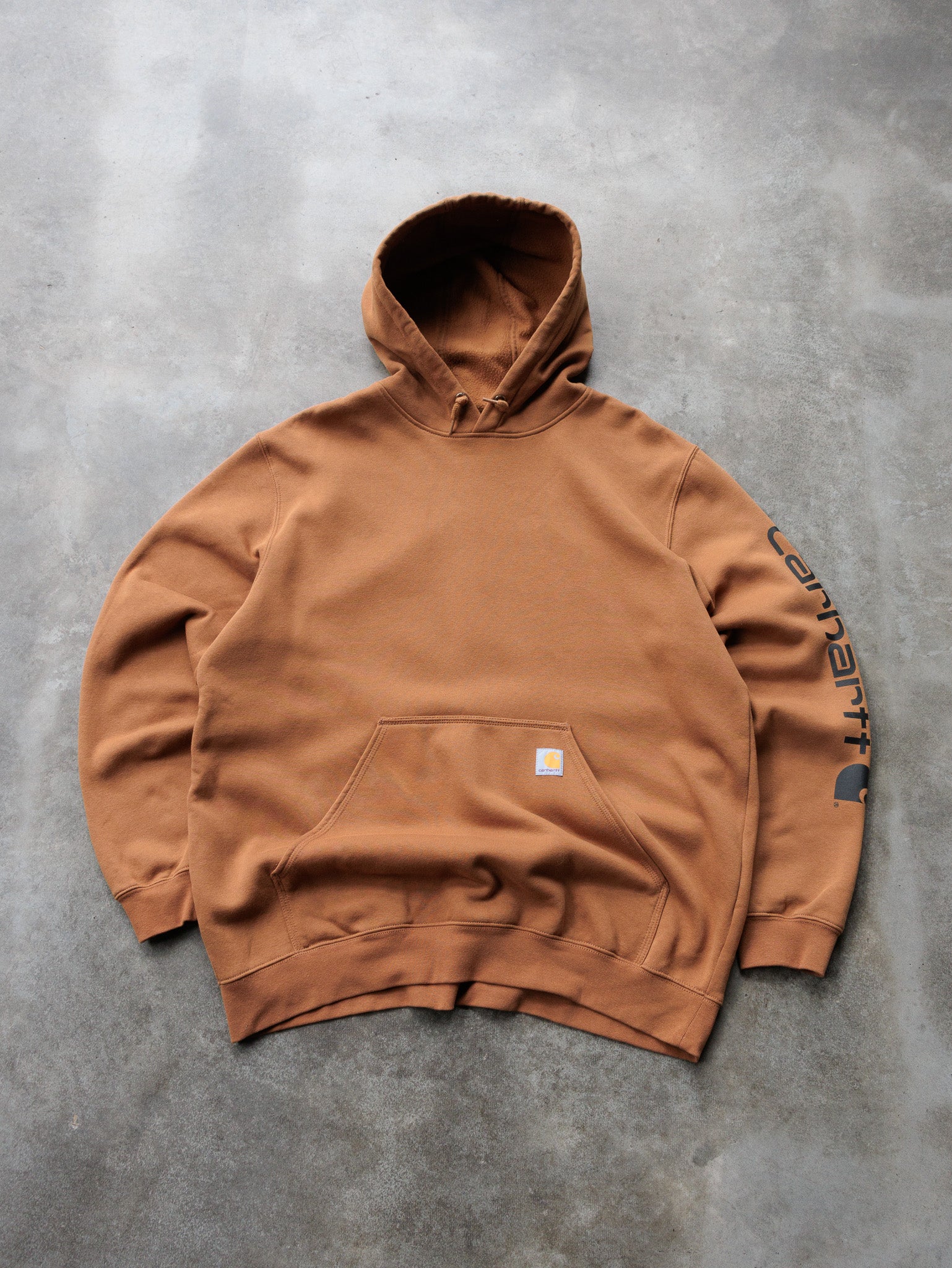 Vintage Brown Carhartt Hoodie (XL)