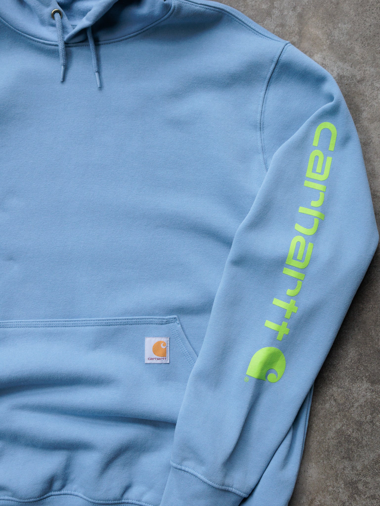 Vintage Blue Carhartt Hoodie (L)