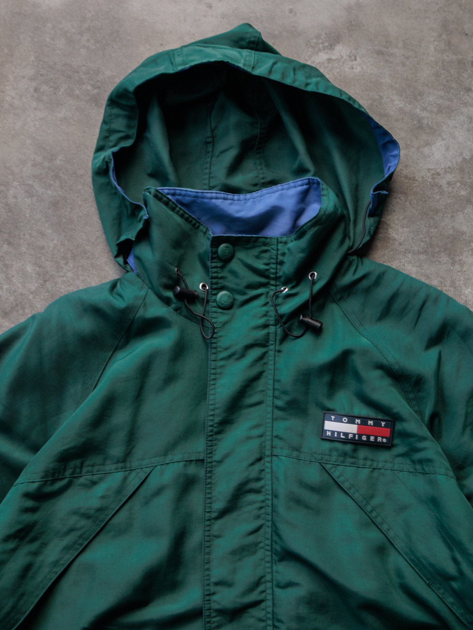 Vintage 90s Green Tommy Hilfiger Jacket (L)