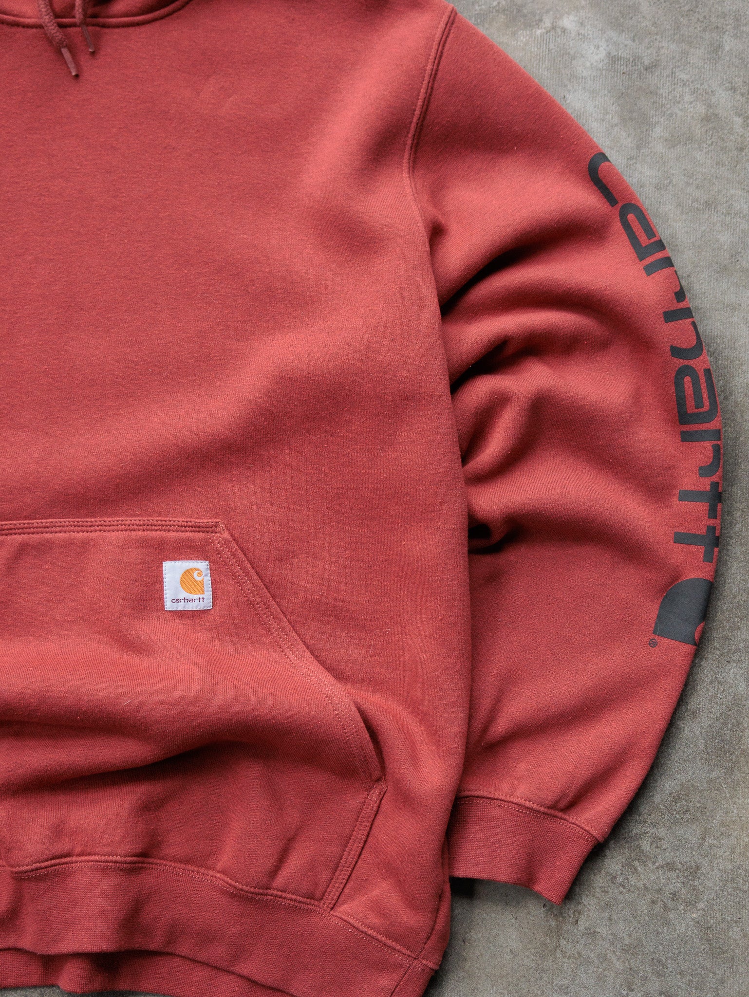 Vintage Red Carhartt Hoodie (L)