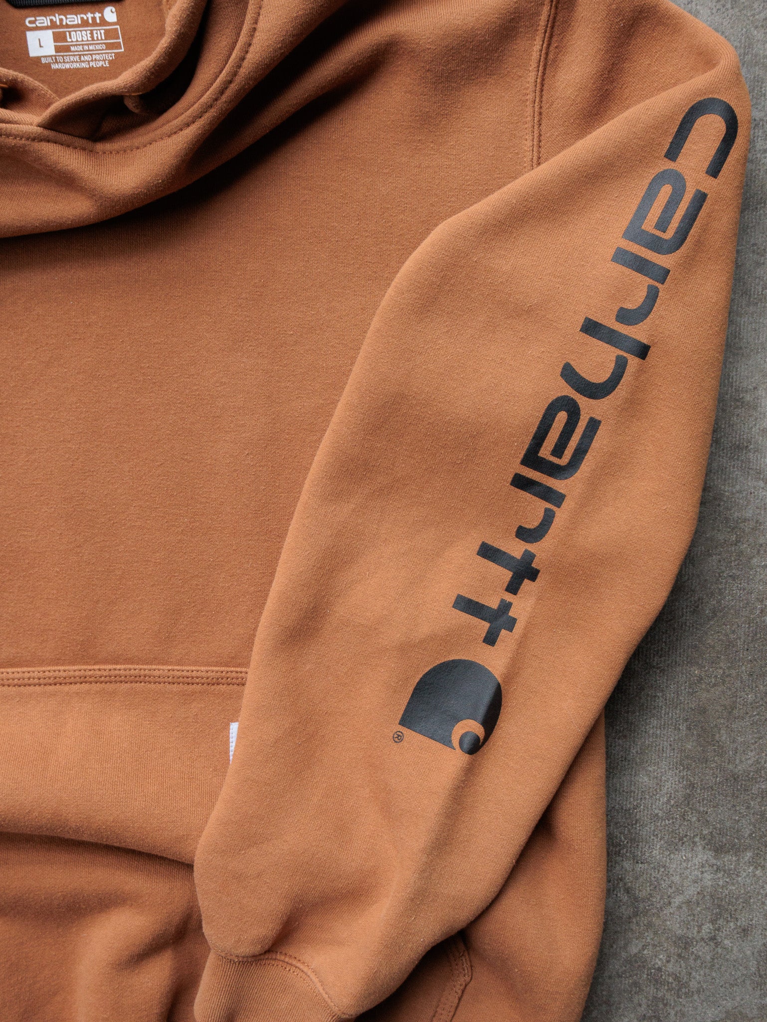 Vintage Brown Carhartt Hoodie (L)