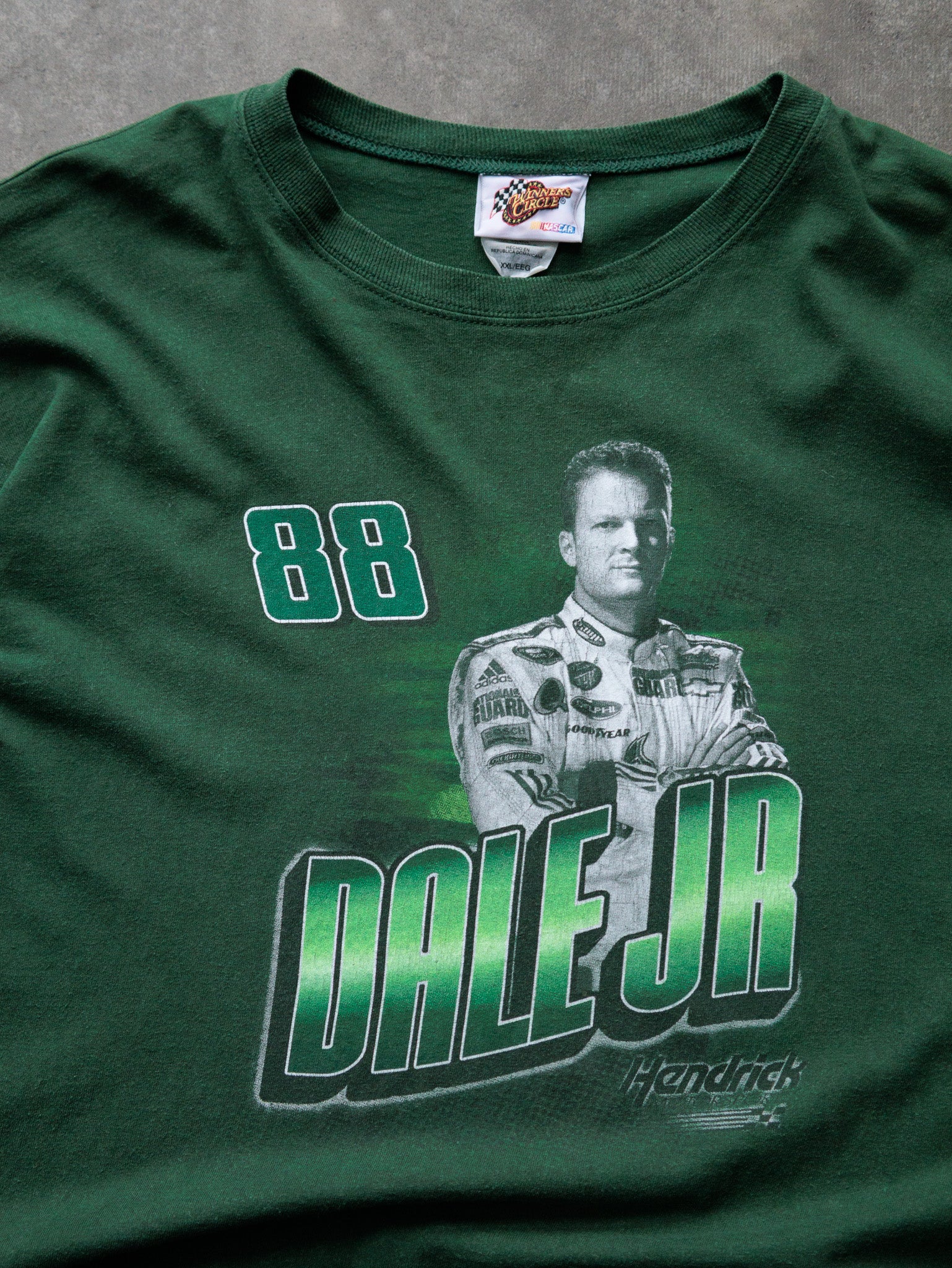 Vintage Green NASCAR Dale Jr Long Sleeve (2XL)
