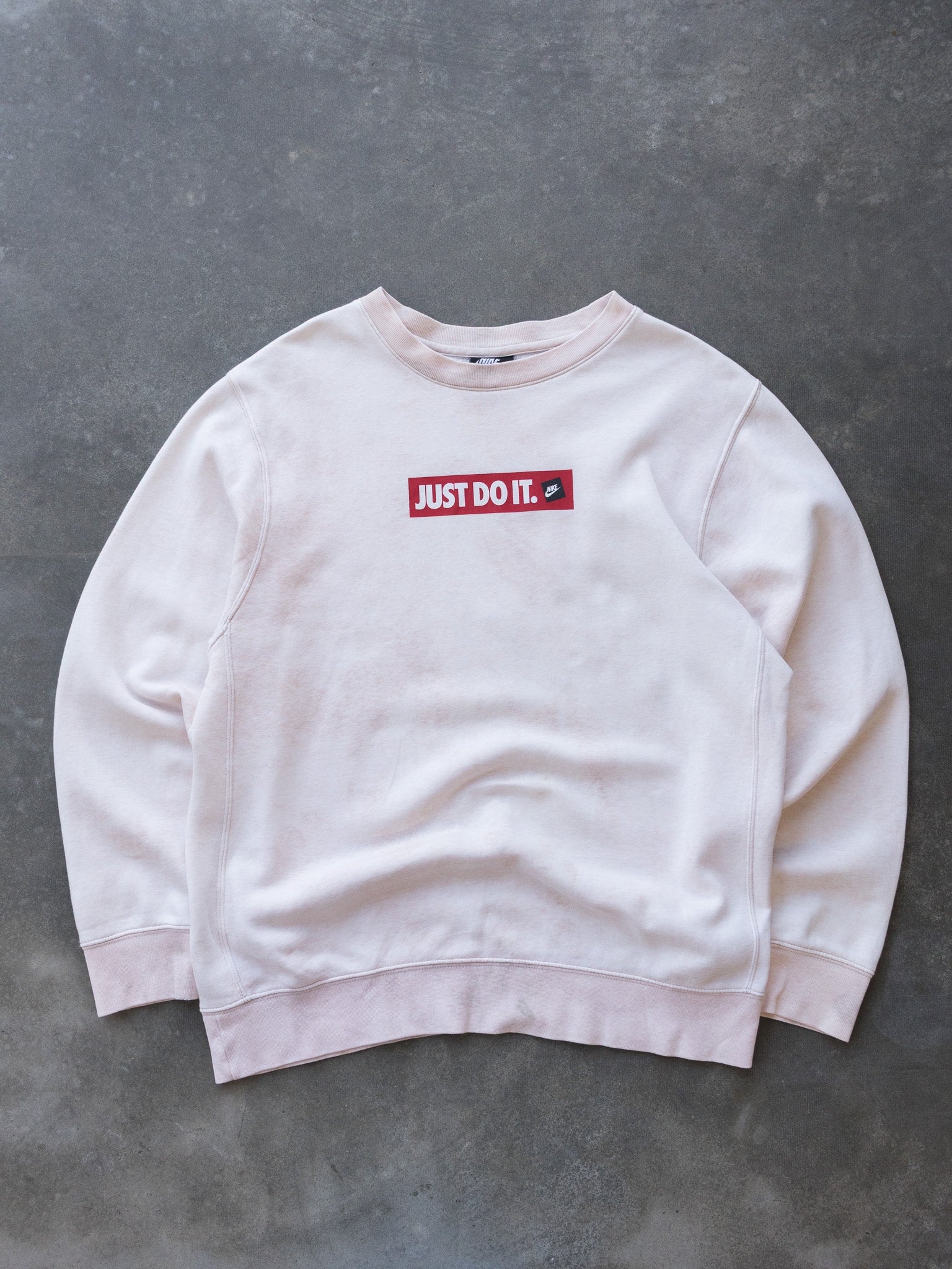 Vintage Faded Nike Just Do It Sweatshirt (L)